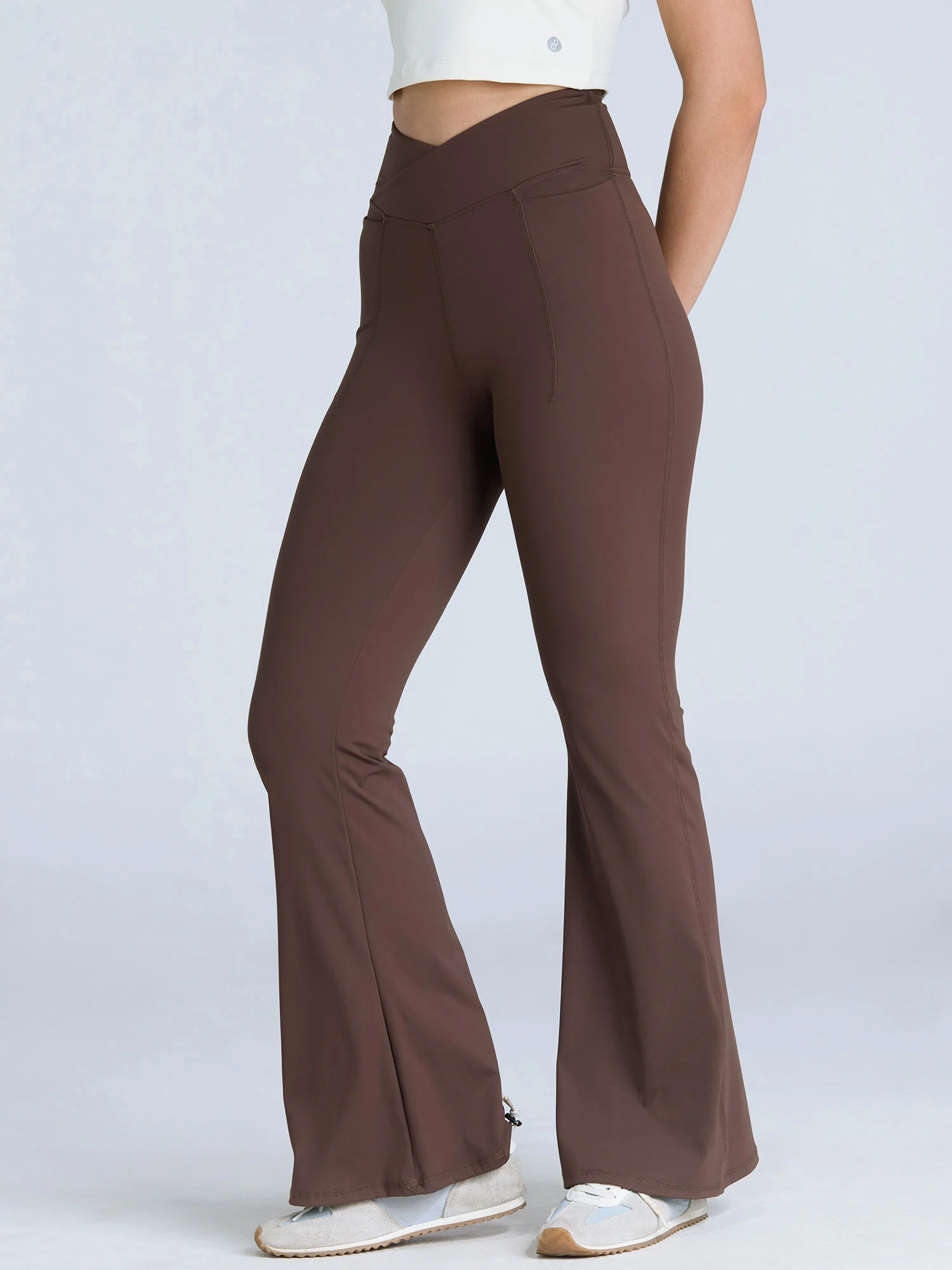 Brown Hourglass Flared Leggings - Image 12