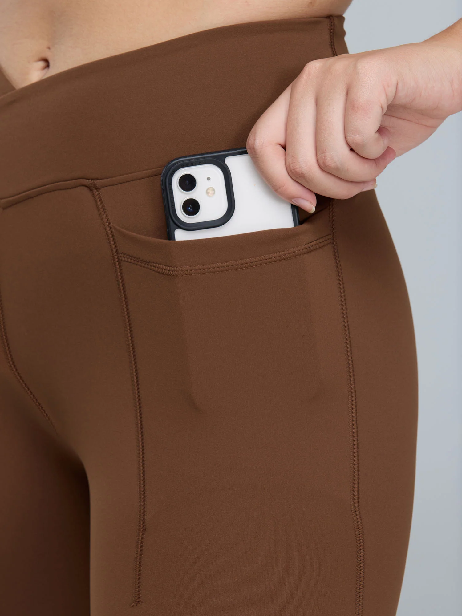 Brown Hourglass Flared Leggings - Image 29