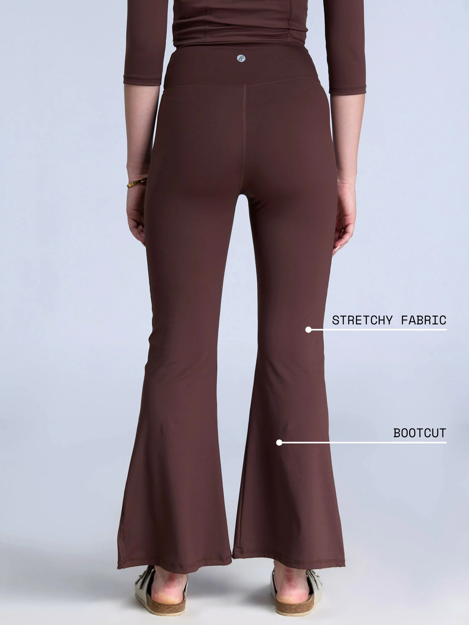 Brown Hourglass Flared Leggings - Image 6