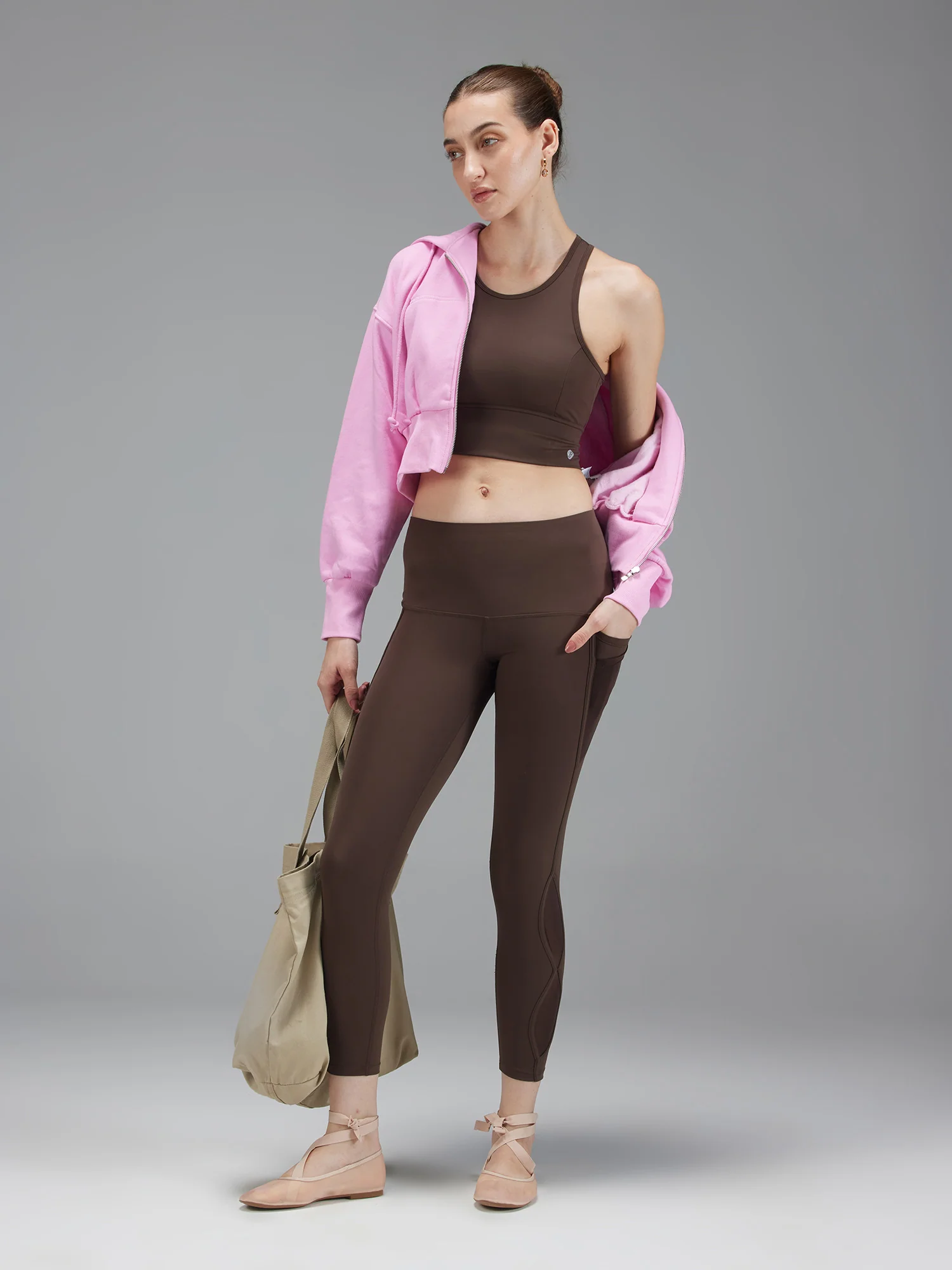 Brown MeshFit Leggings - Image 2