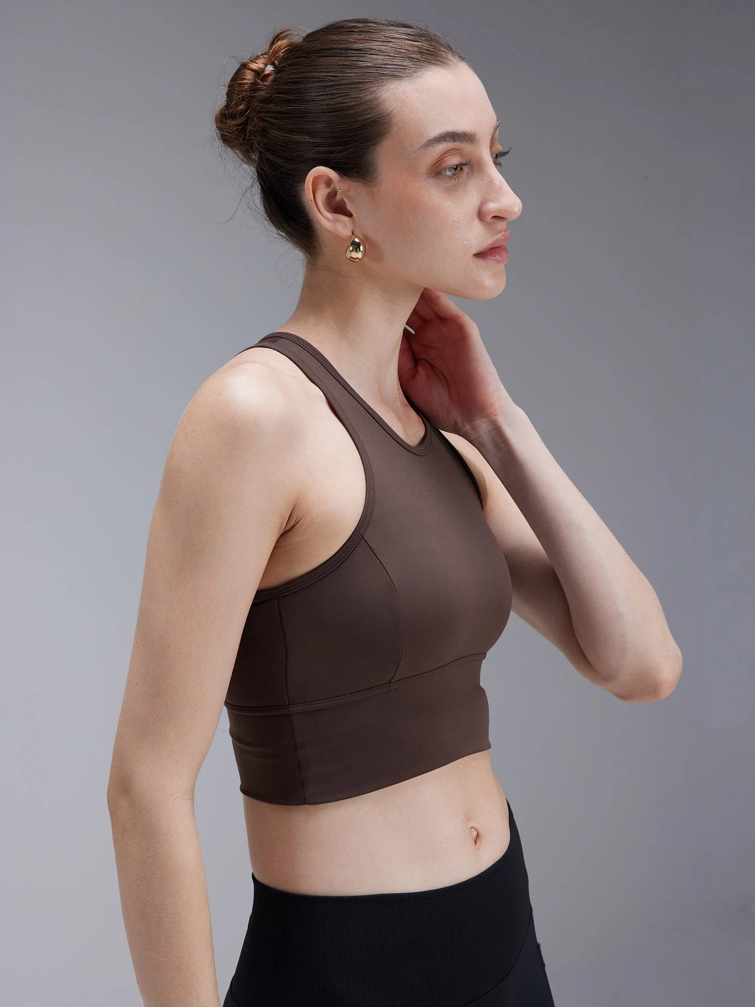 Brown MeshFit Sports Bra - Image 3