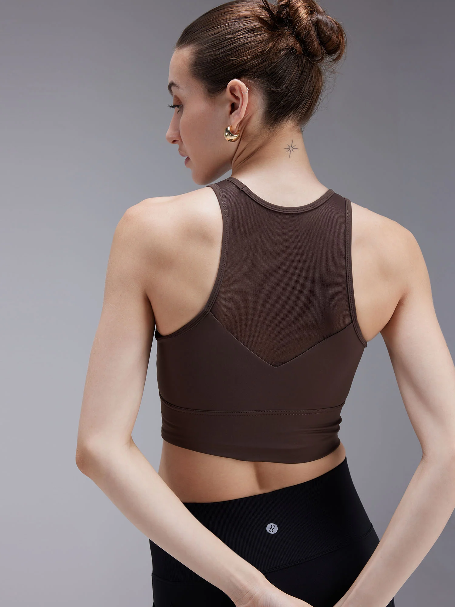 Brown MeshFit Sports Bra - Image 4