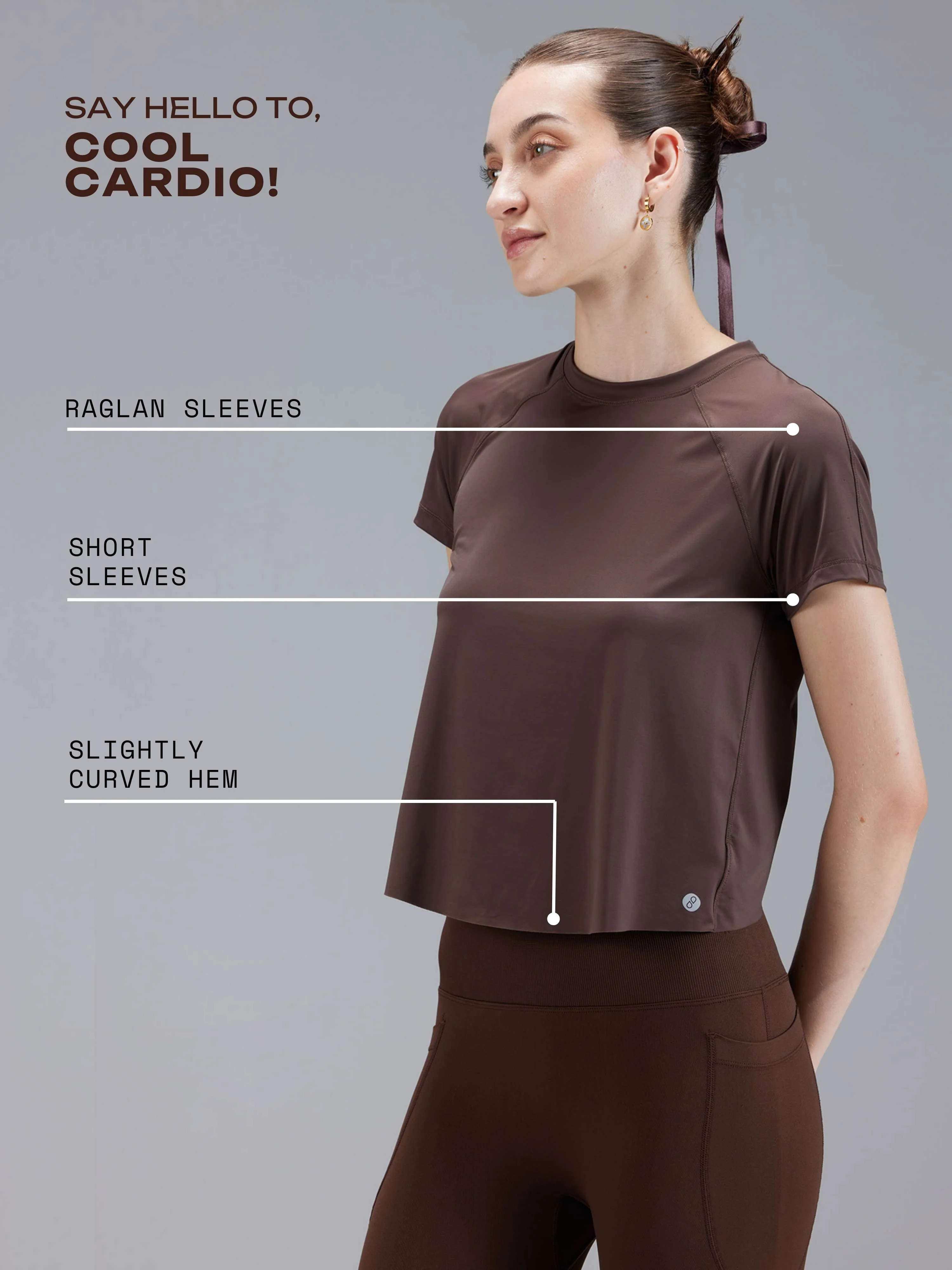 Brown Overlap Tee - Image 4
