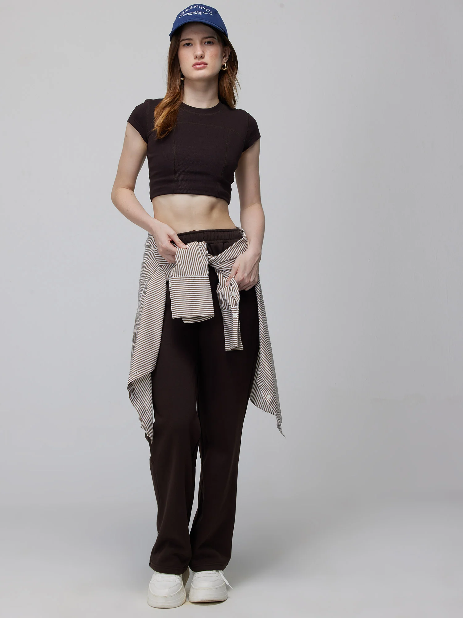 Brown Relaxed Wide Leg Pants - Image 2