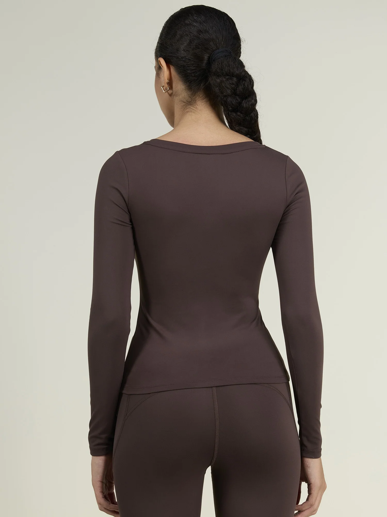 Brown Sculpt Scoop Top - Image 6