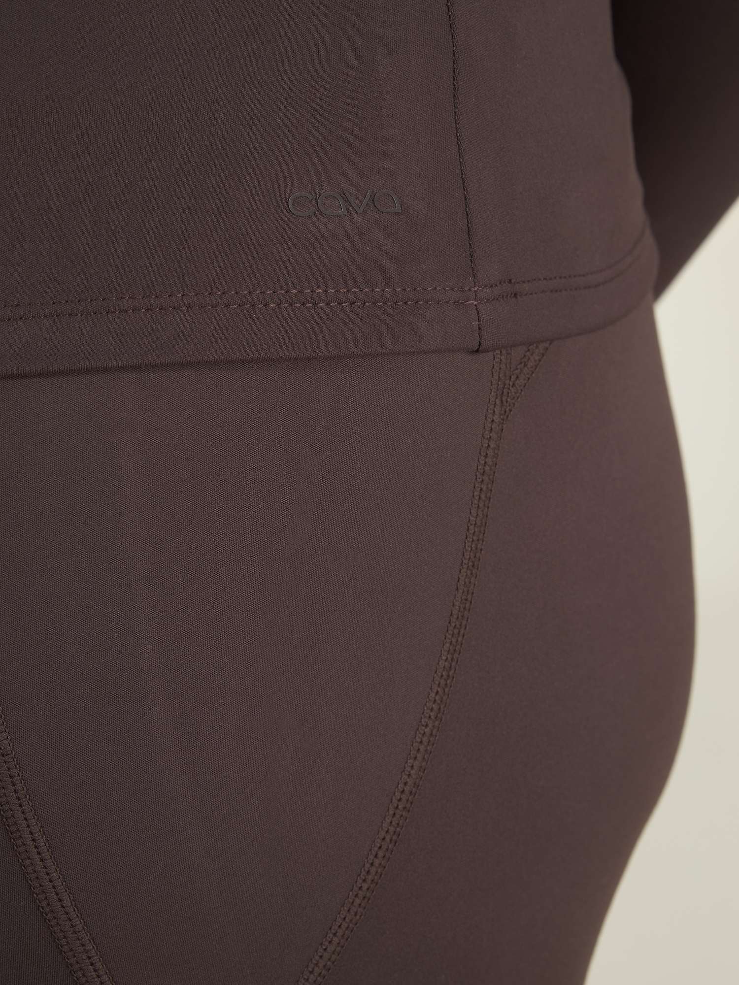 Brown Sculpt V-Neck Top - Image 7