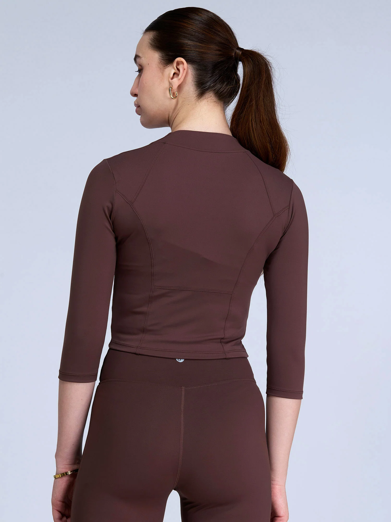 Brown Silhouette Zip Top - Image 7