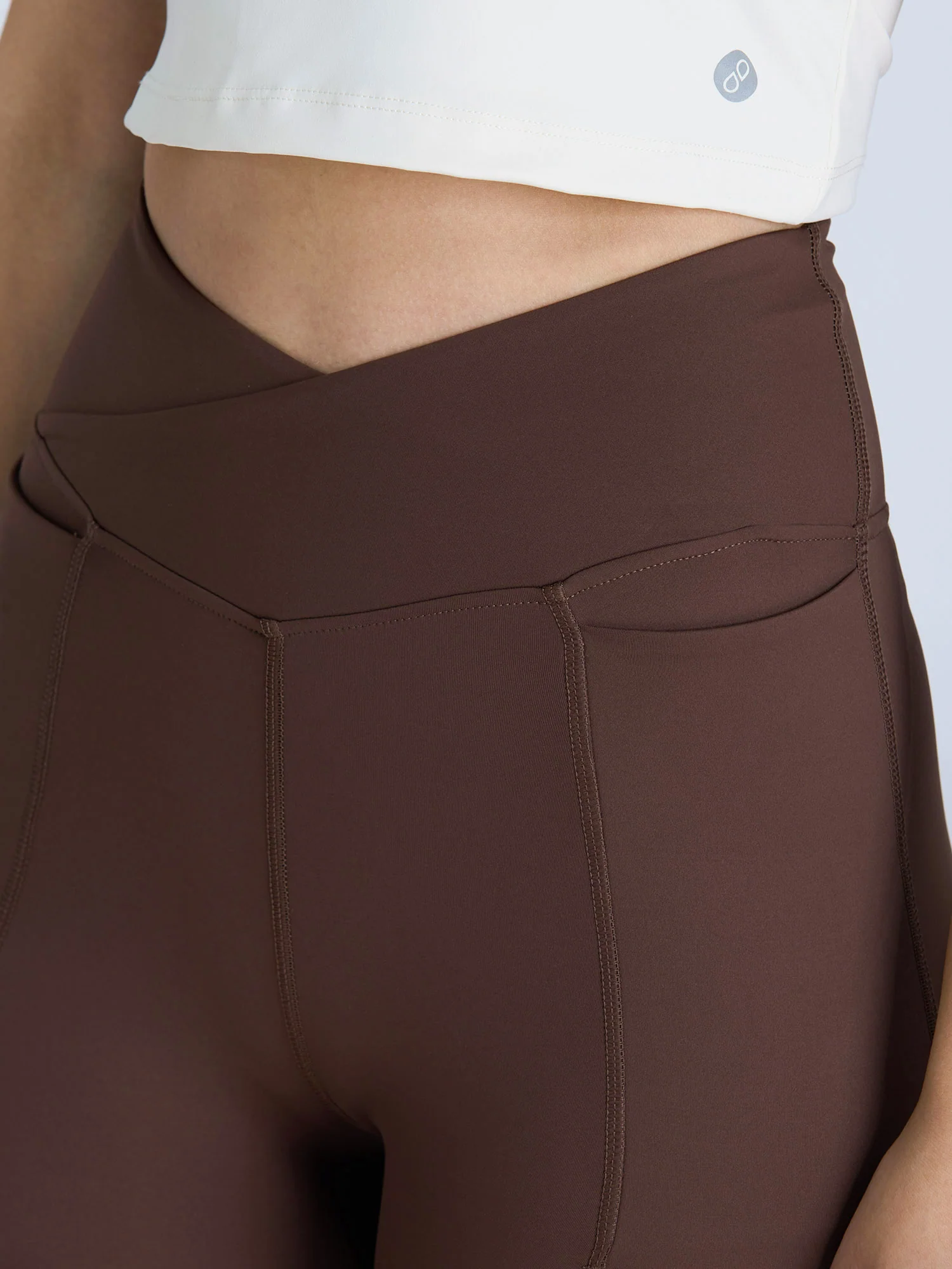 Brown Tall Hourglass Flared Leggings - Image 10