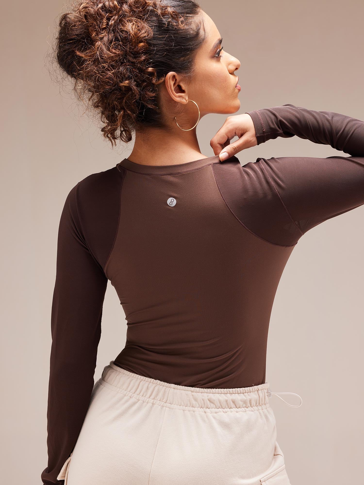 Brunette Air Mesh Bodysuit - Image 3