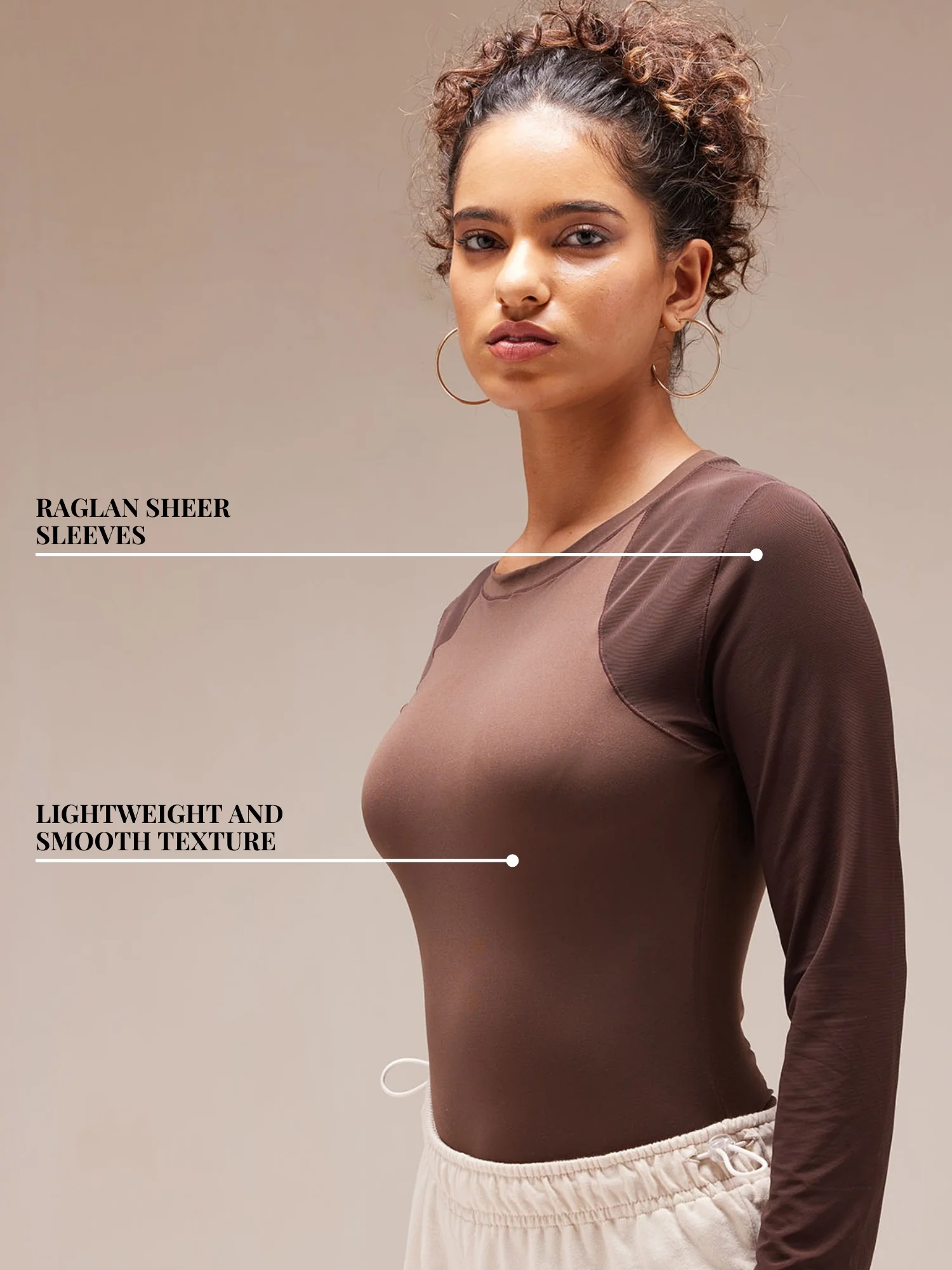 Brunette Air Mesh Bodysuit - Image 4