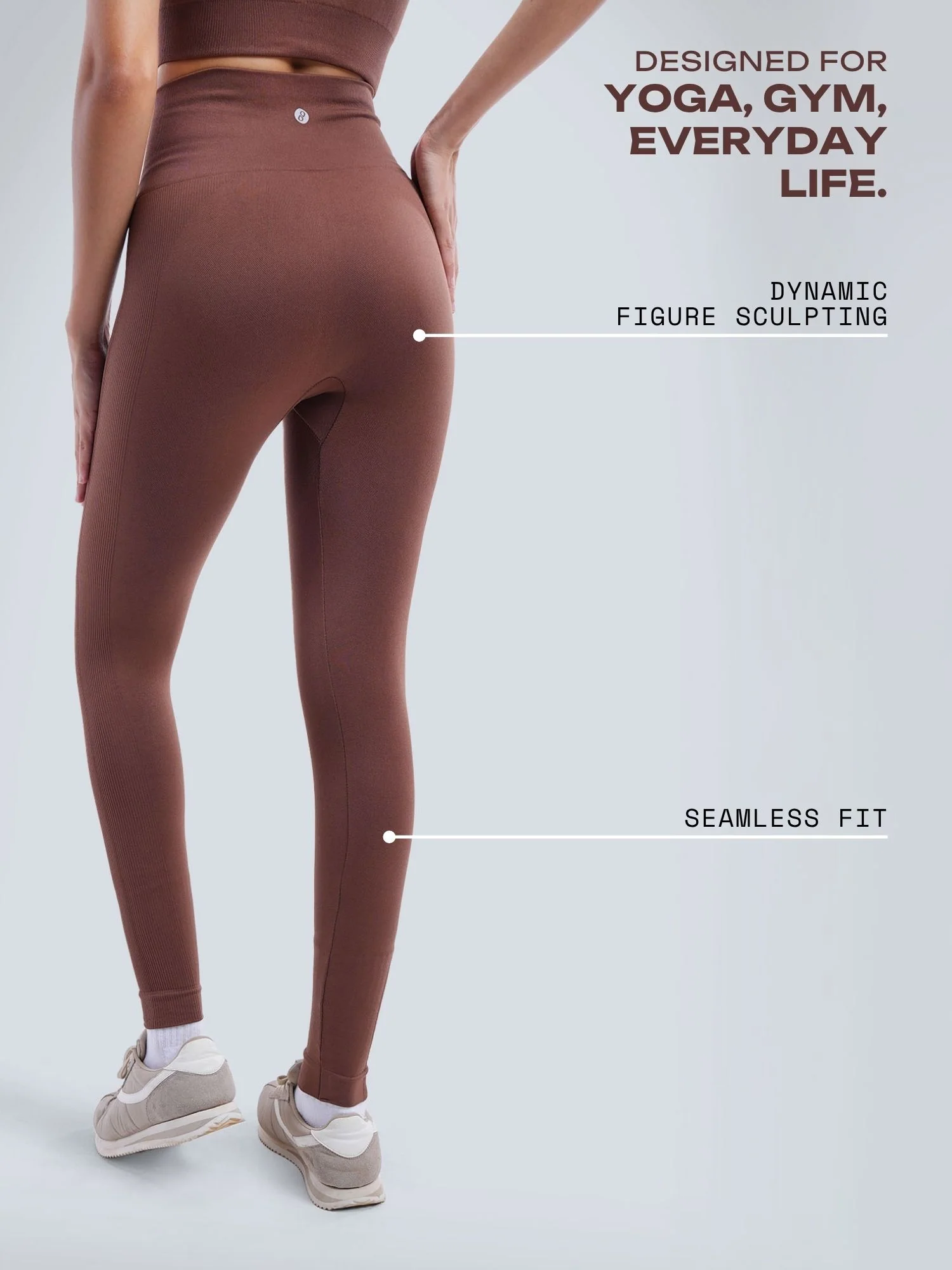 Brunette Sky-Rise Leggings - Image 3