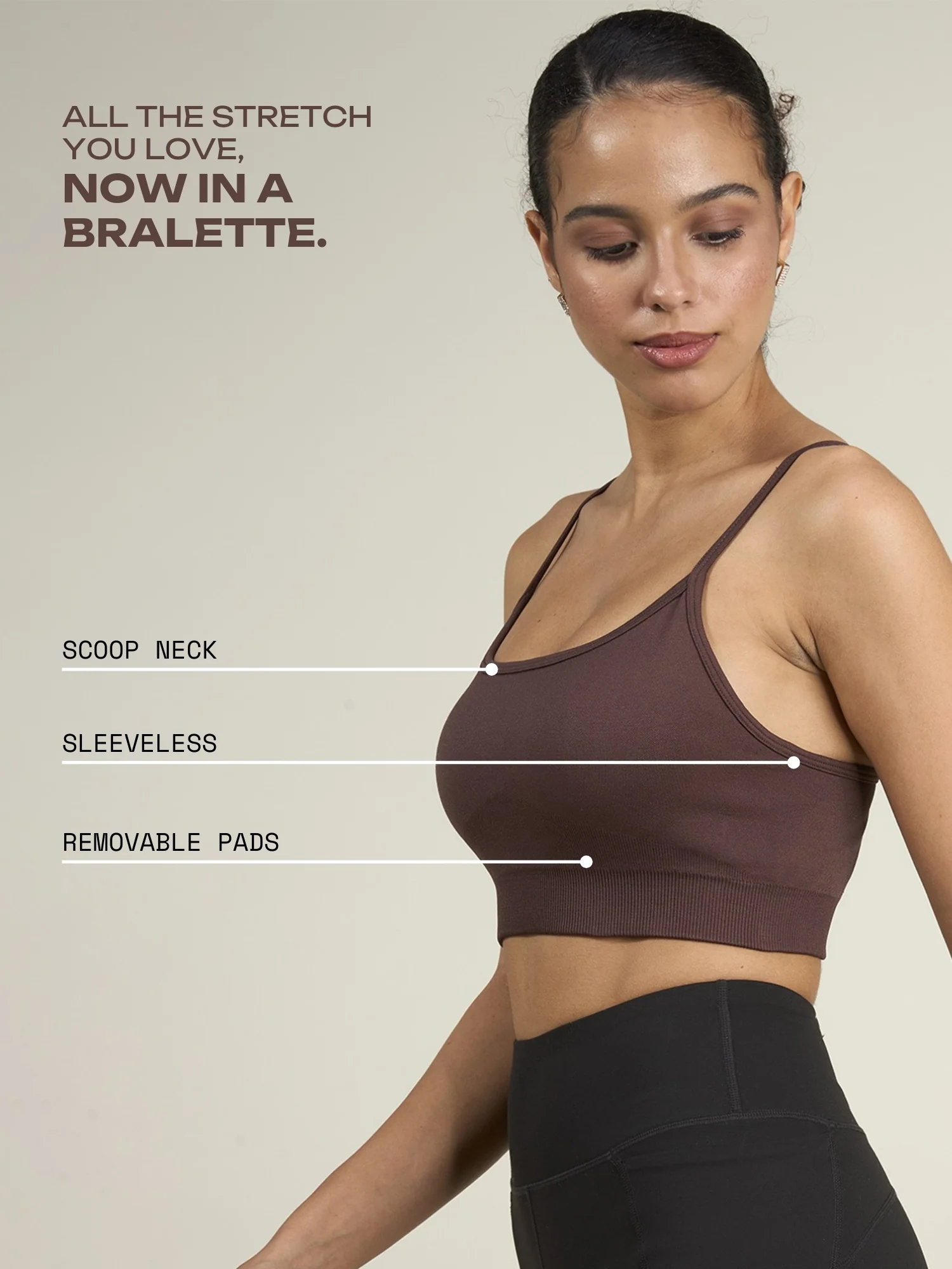 Brunette Super Stretch Bralette - Image 3