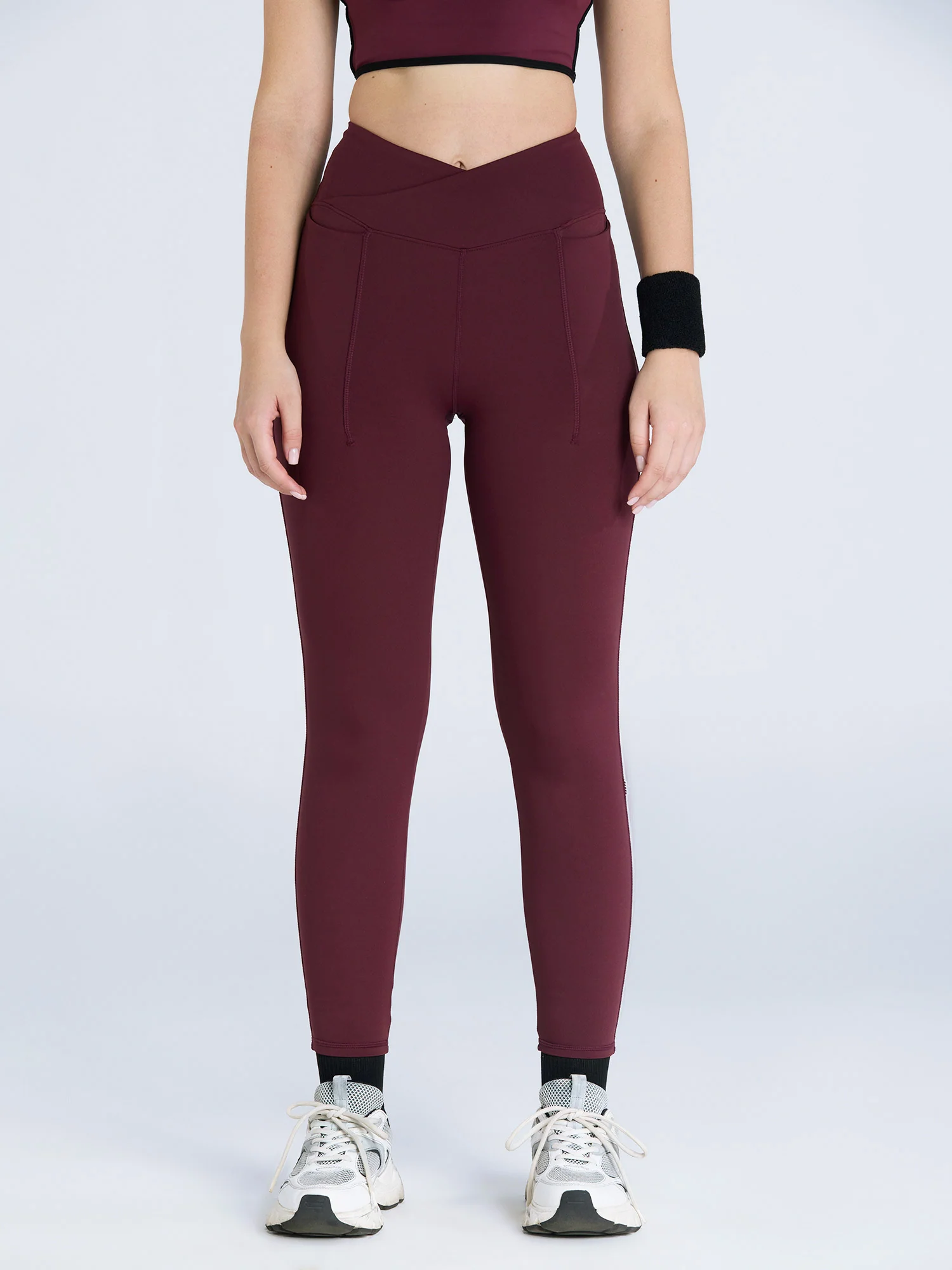 Burgundy Hourglass Snug Leggings - Image 7
