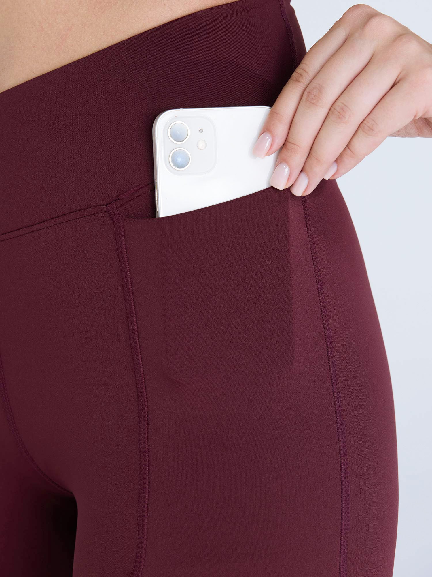 Burgundy Hourglass Snug Leggings - Image 9