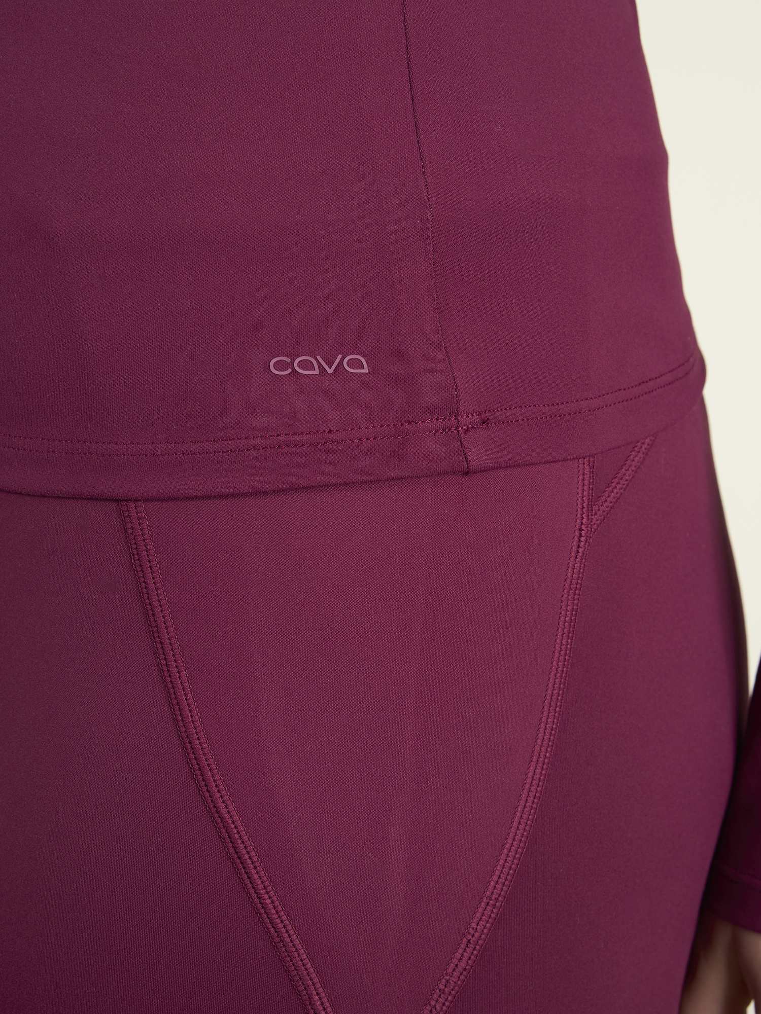 Burgundy Sculpt Scoop Top - Image 5