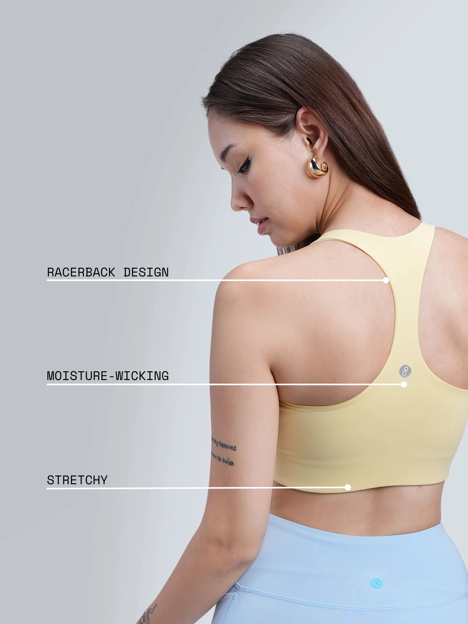 Butter Yellow Ultra Support Sports Bra - Image 4