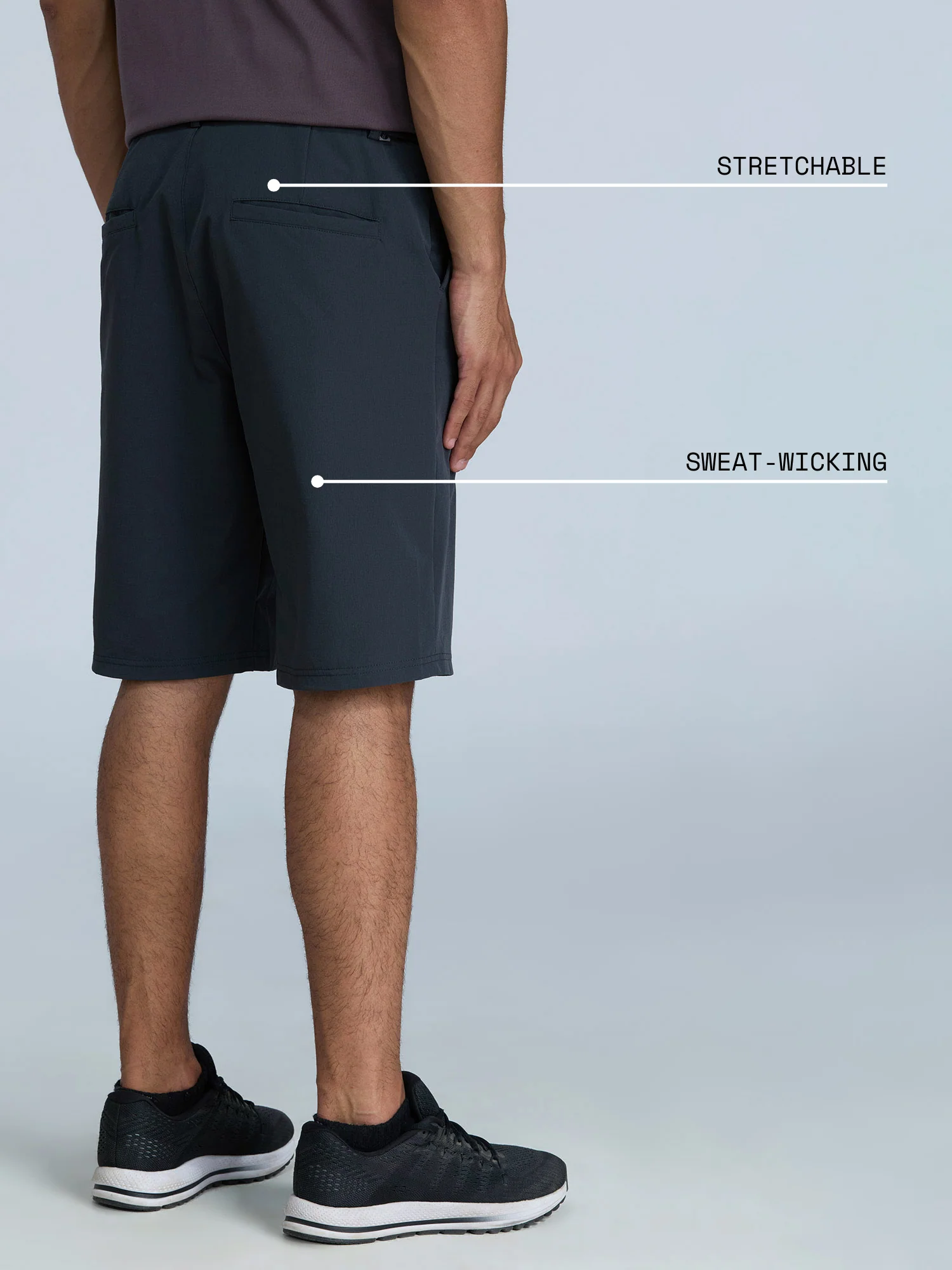 Charcoal Stride Golf Shorts - Image 4