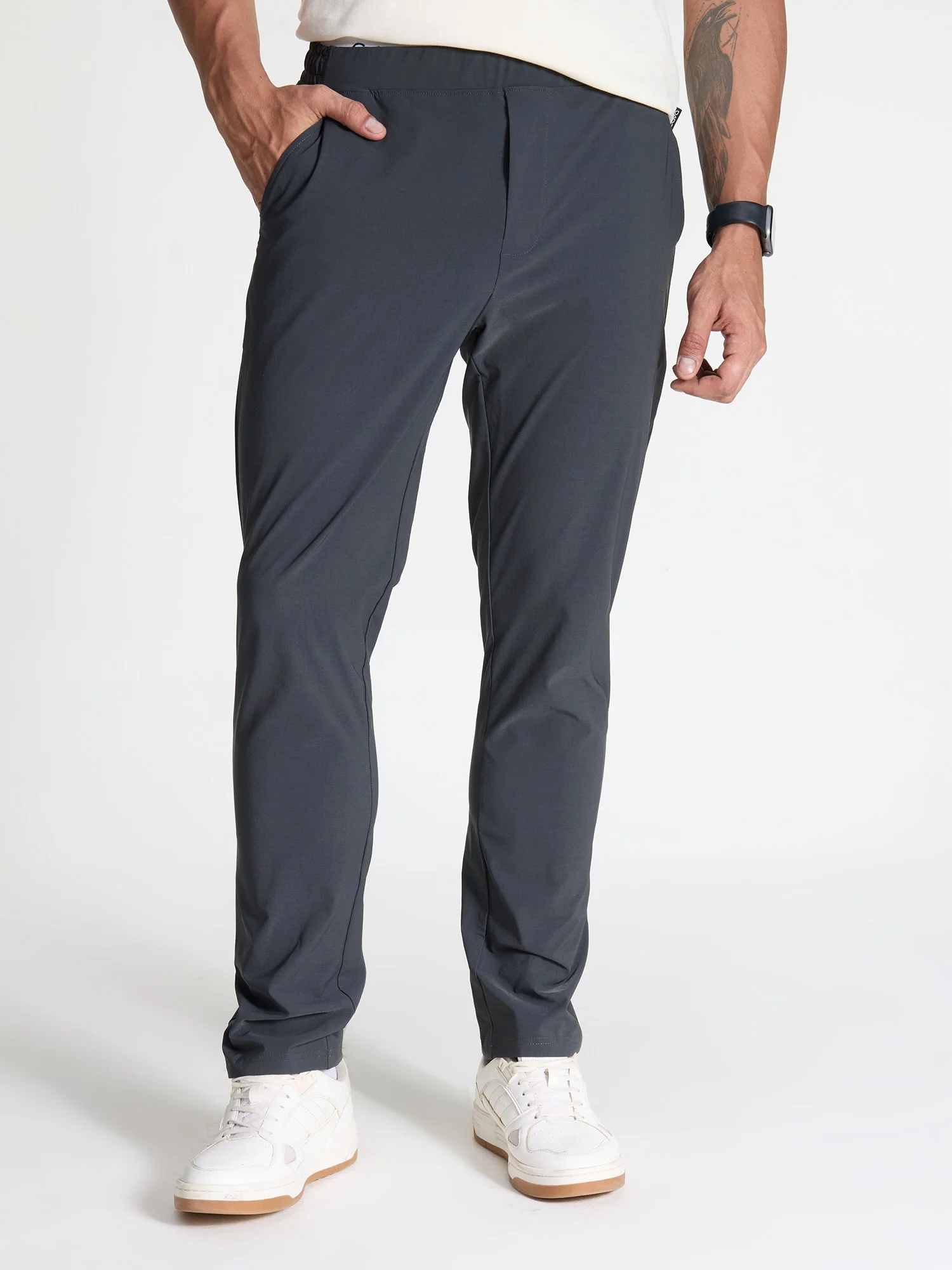 Charcoal Workleisure Pants - Image 5