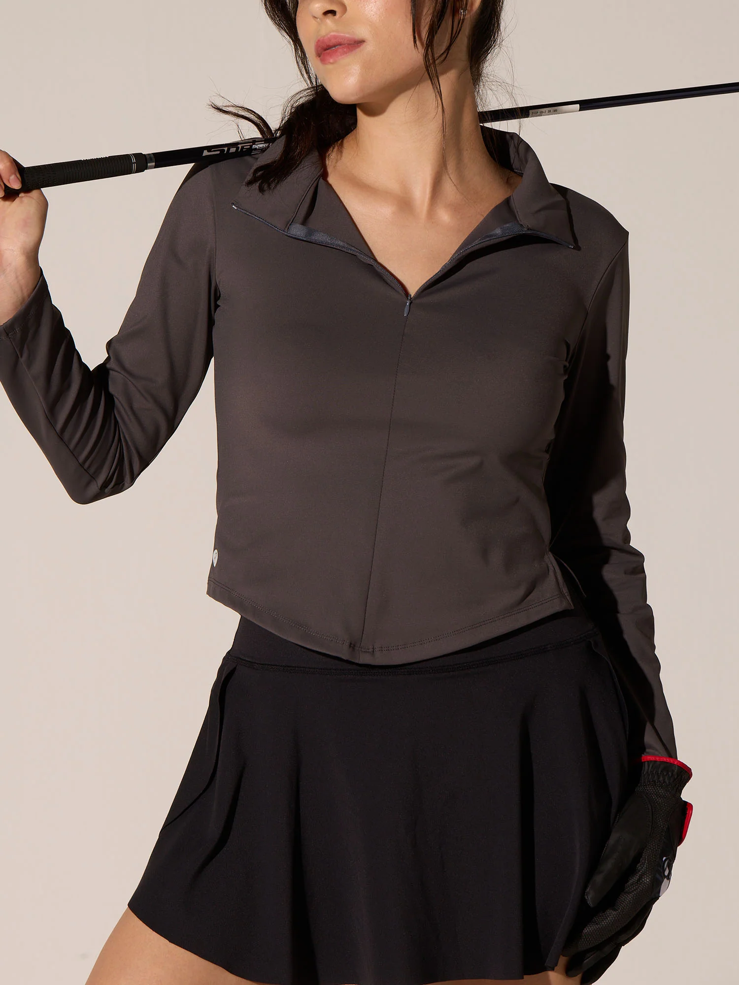 Charcoal Zip-It-Up Top - Image 9
