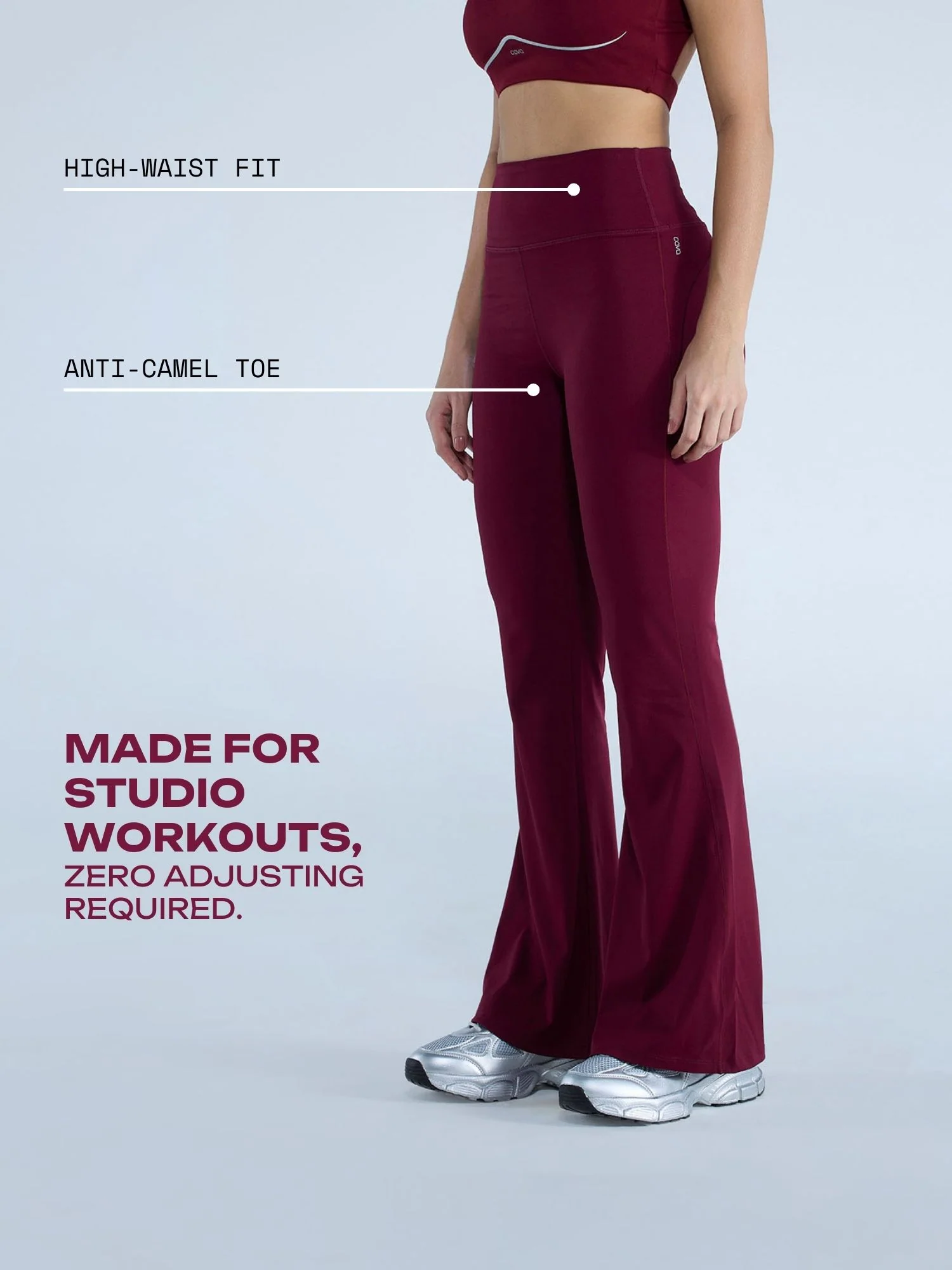 Cherry Contour Flared Leggings - Image 3