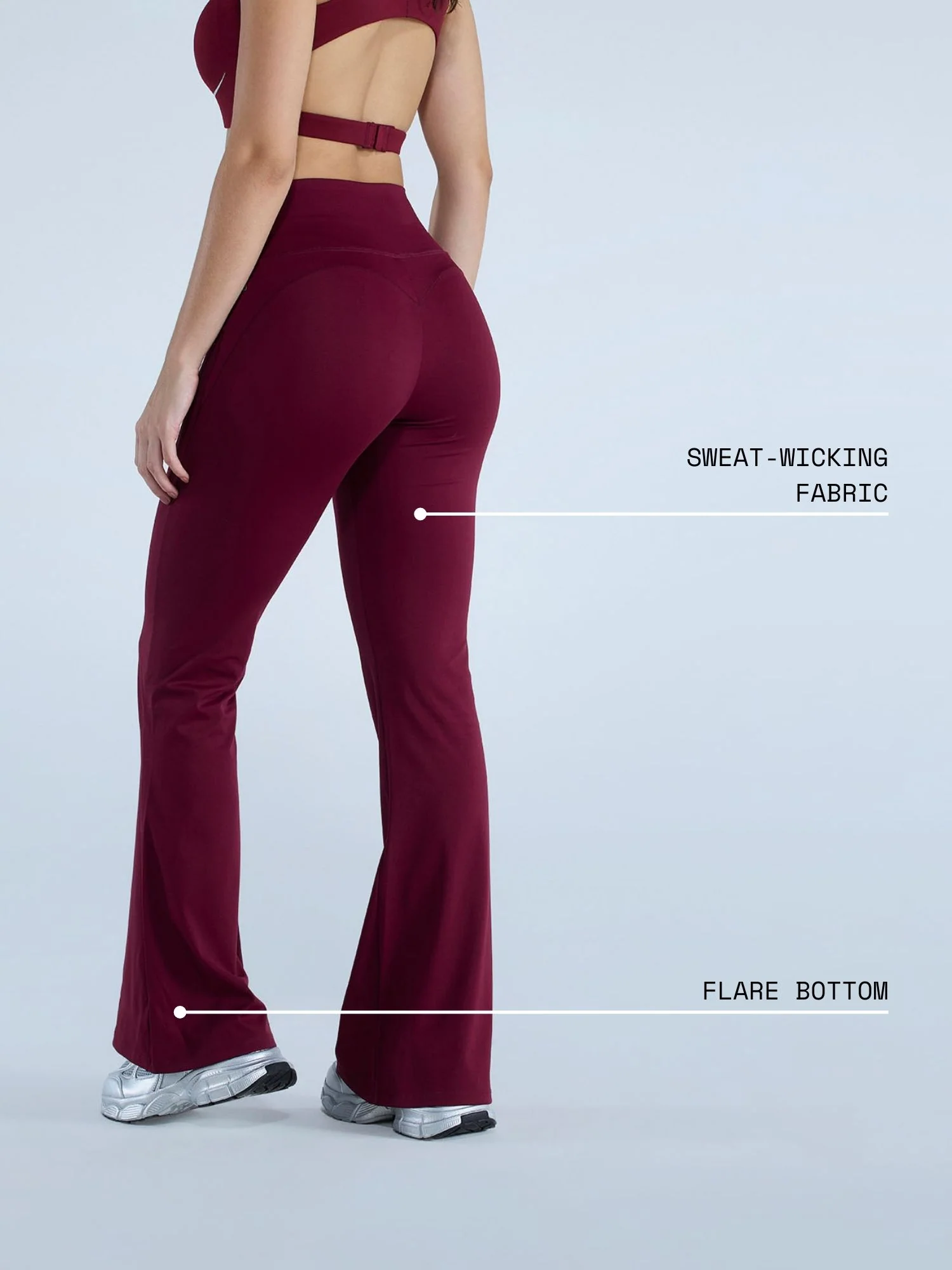 Cherry Contour Flared Leggings - Image 4