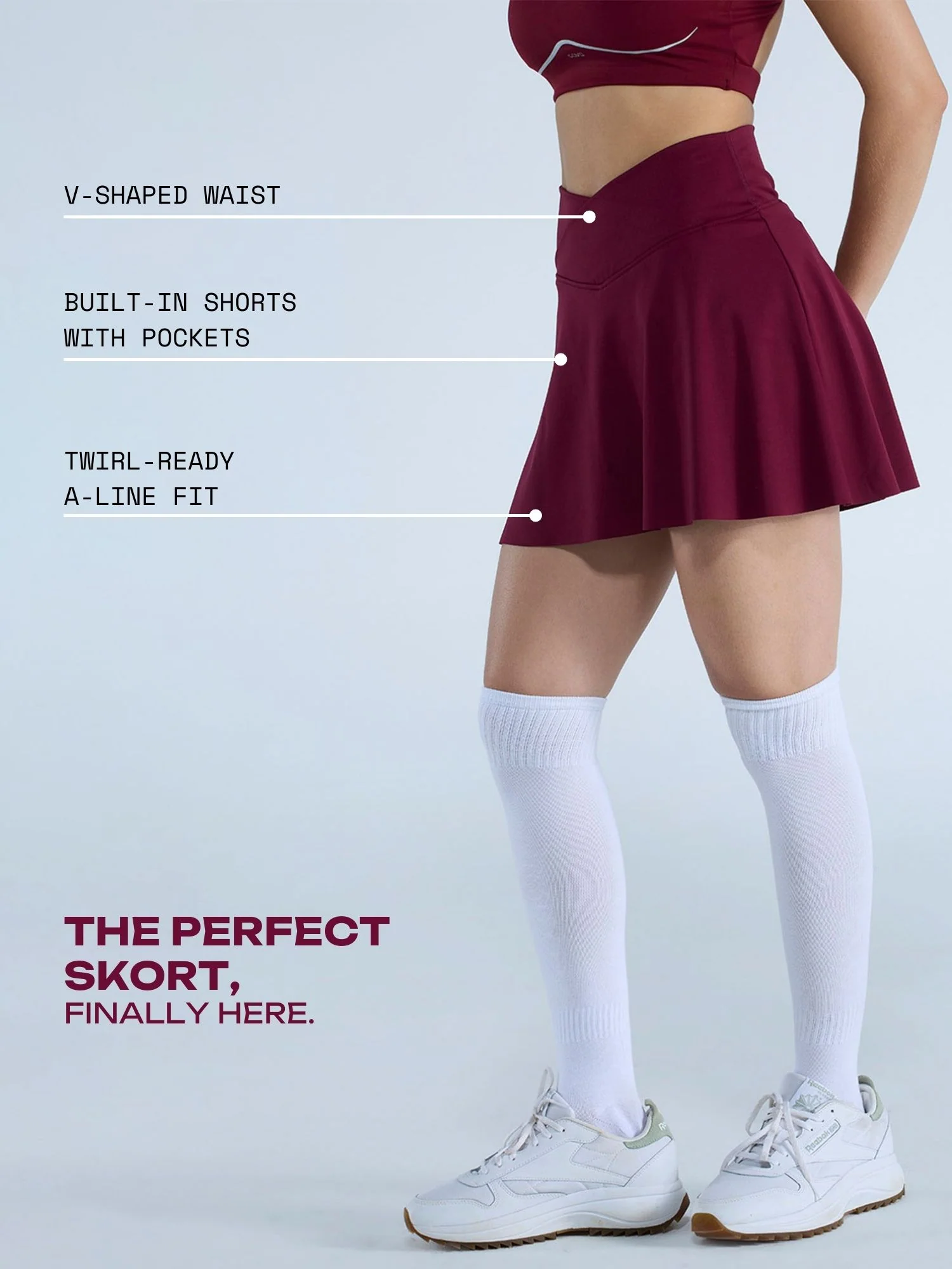 Cherry Hourglass Swirl Skorts - Image 3