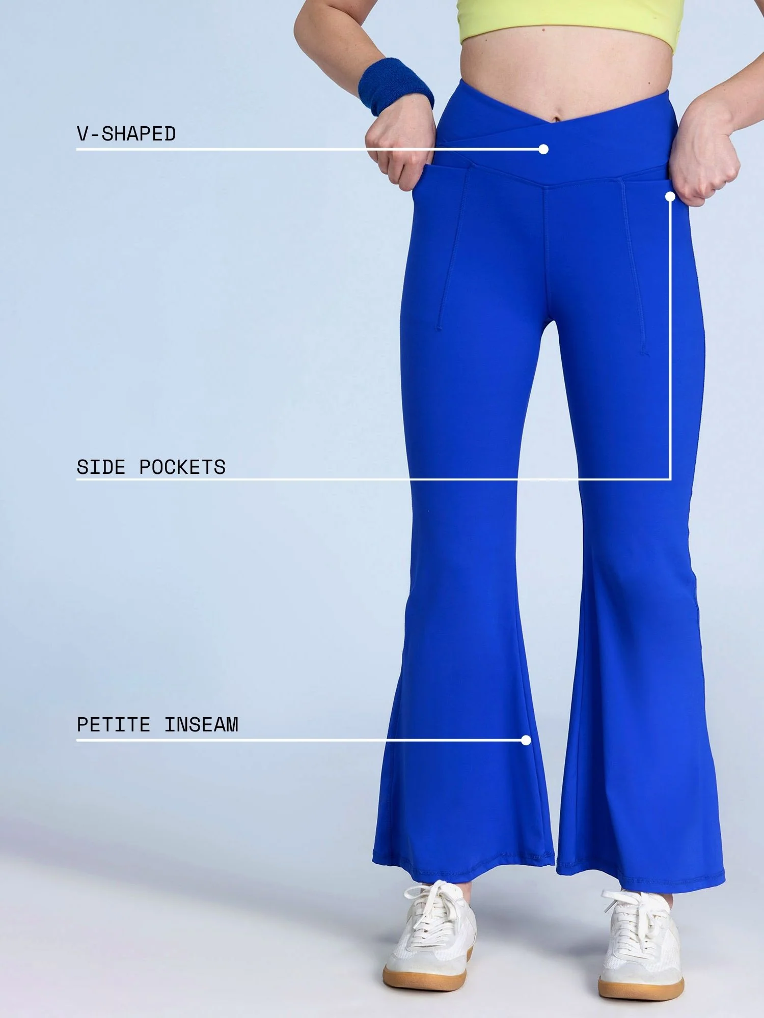 Cobalt Hourglass Flared Leggings - Image 4