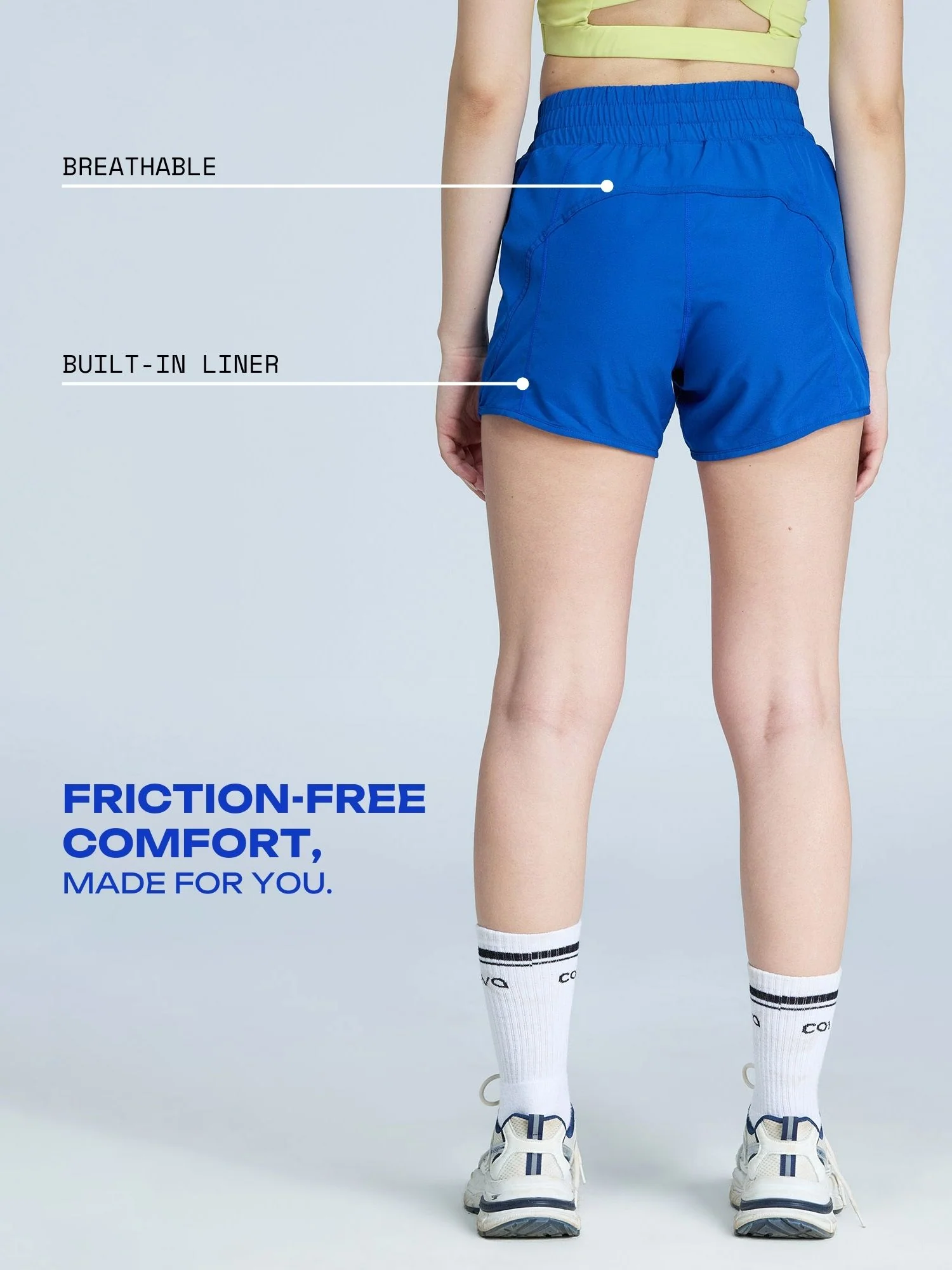 Cobalt Sprint Shorts - Lined - Image 3