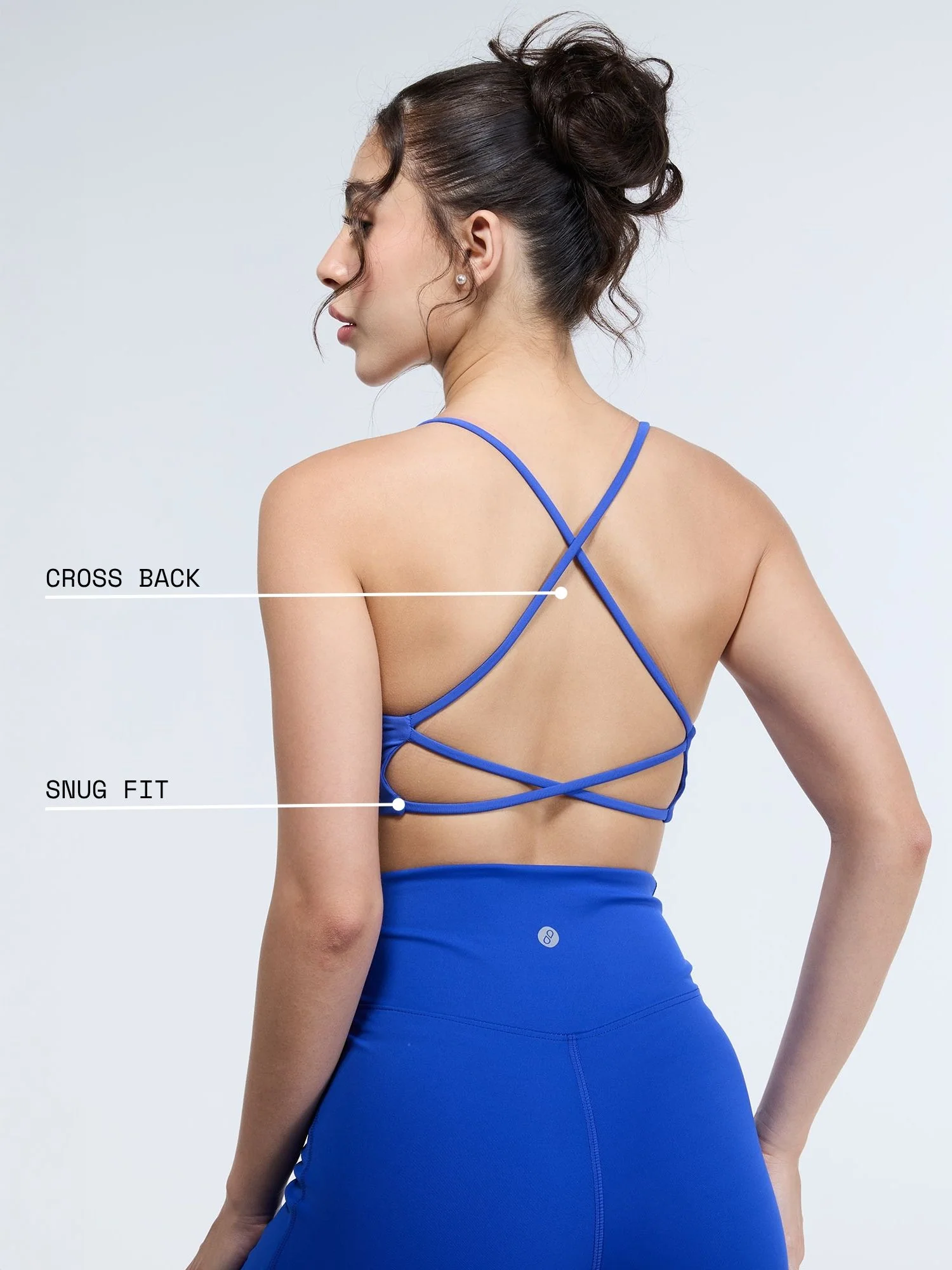 Cobalt Strap Back Sports Bra - Image 4