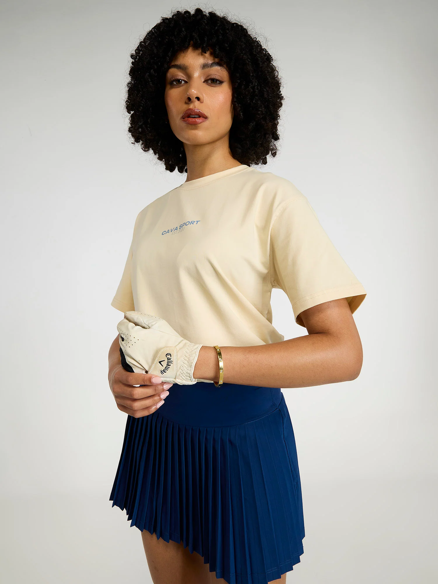 Cream Cava Sport Oversized Printed Tee - Women - Image 6