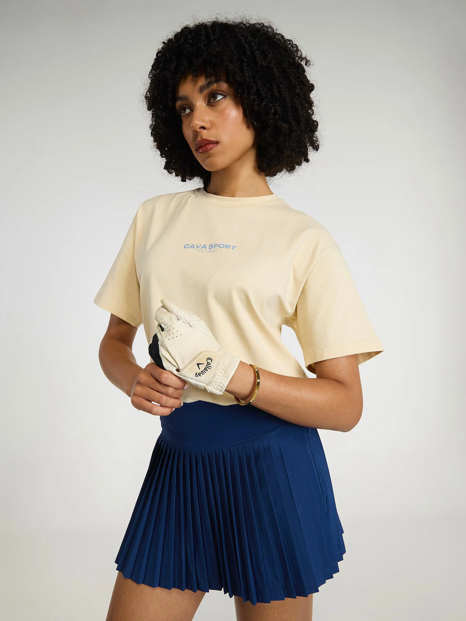 Cream Cava Sport Oversized Printed Tee - Women - Image 7