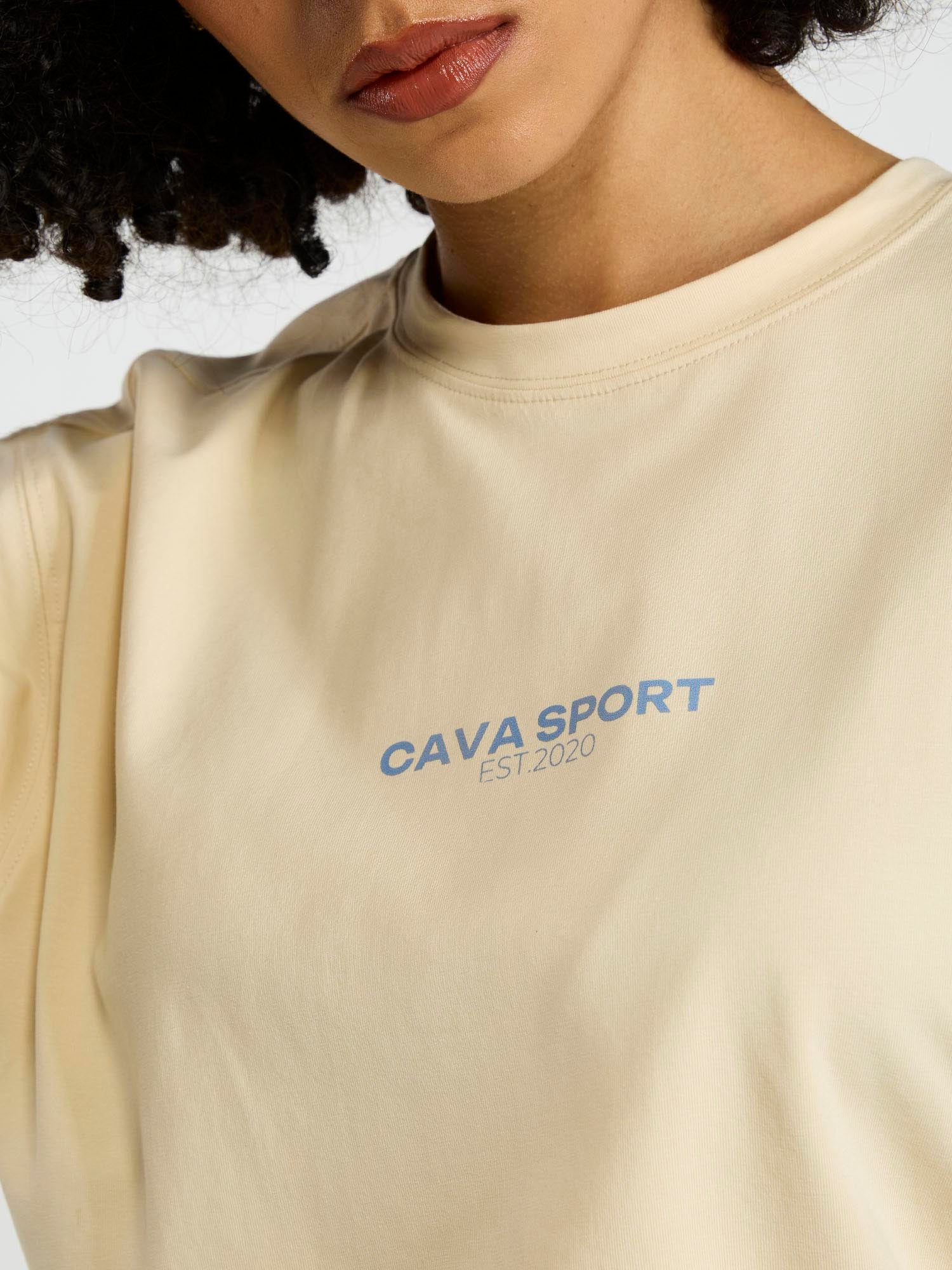 Cream Cava Sport Oversized Printed Tee - Women - Image 8