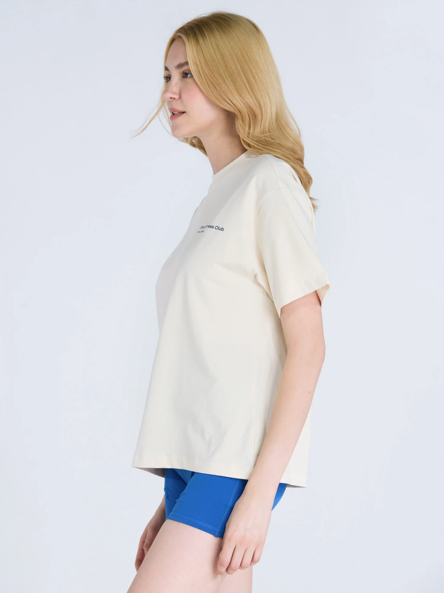 Cream Graphic Oversized Tee - Women - Image 6