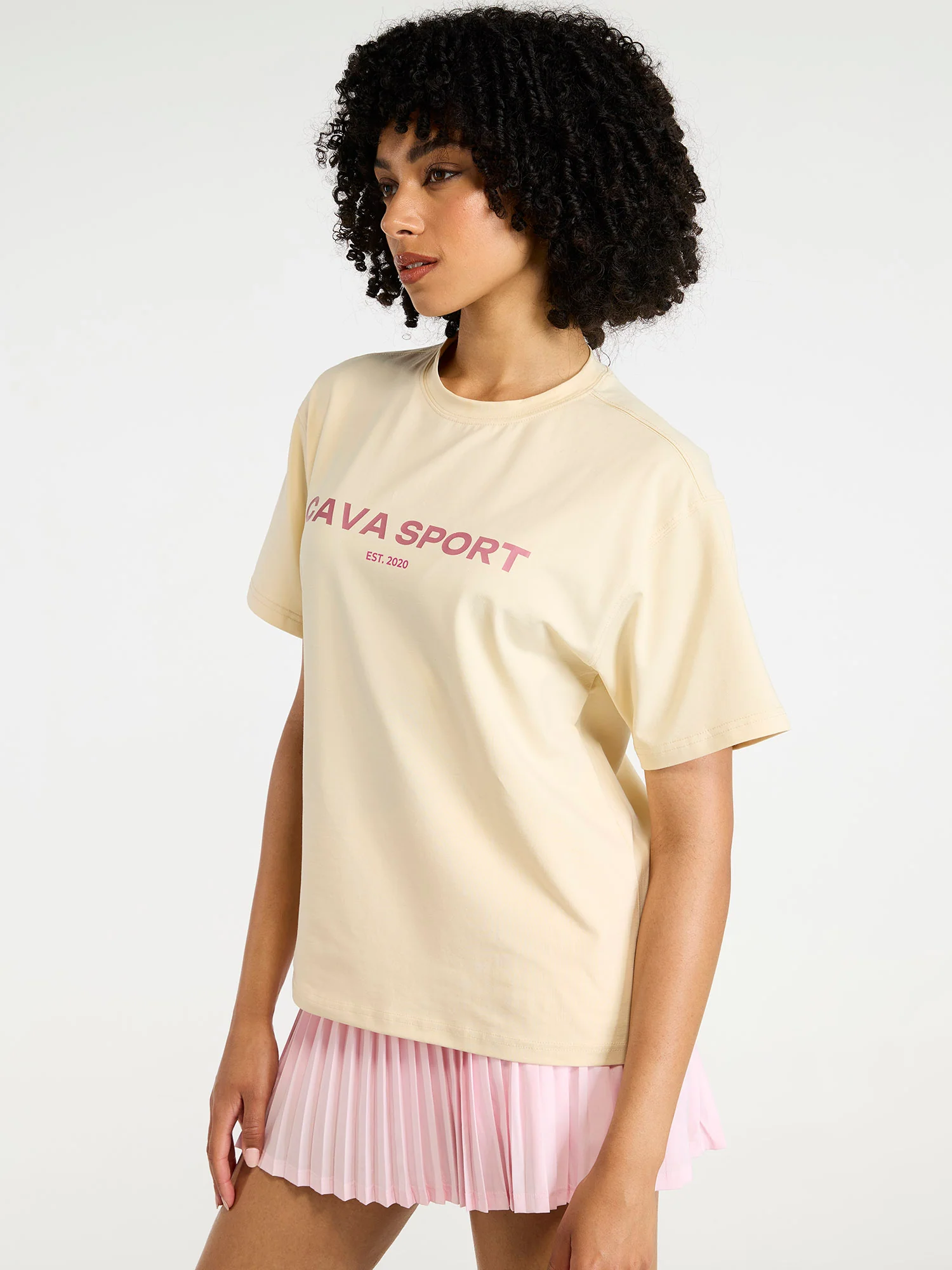 Cream Love All Oversized Printed Tee - Women - Image 5