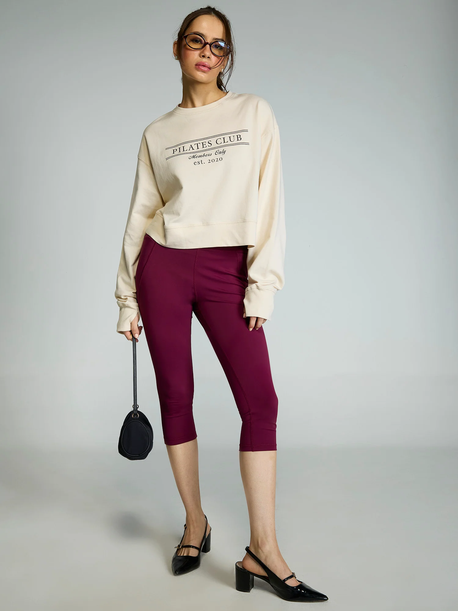 Cream Pilates Club Sweatshirt - Image 2