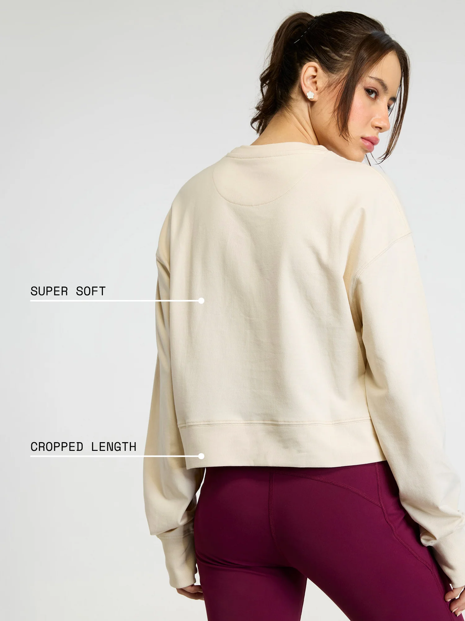 Cream Pilates Club Sweatshirt - Image 5