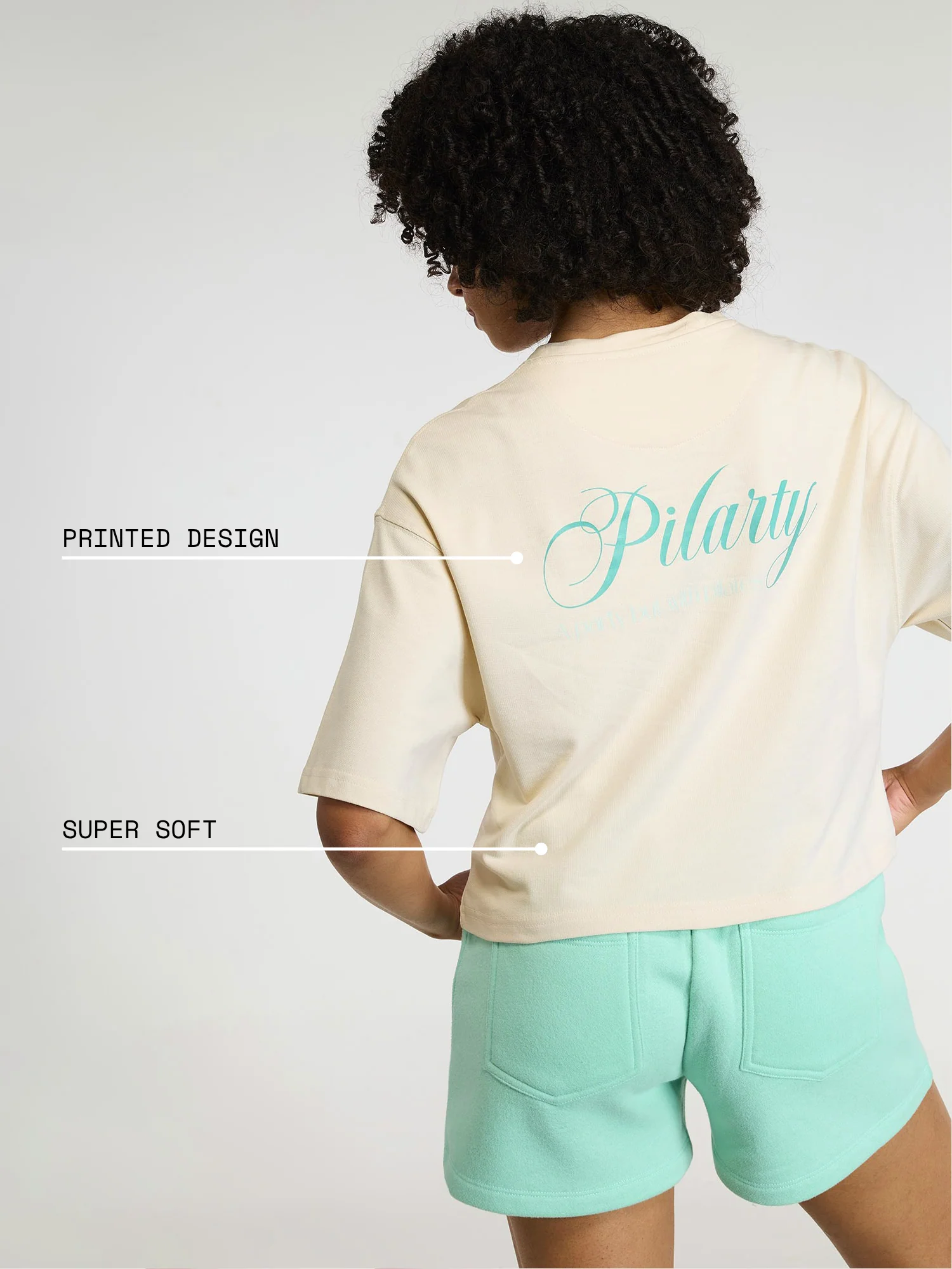 Cream Pilates Core Boxy Tee - Image 4