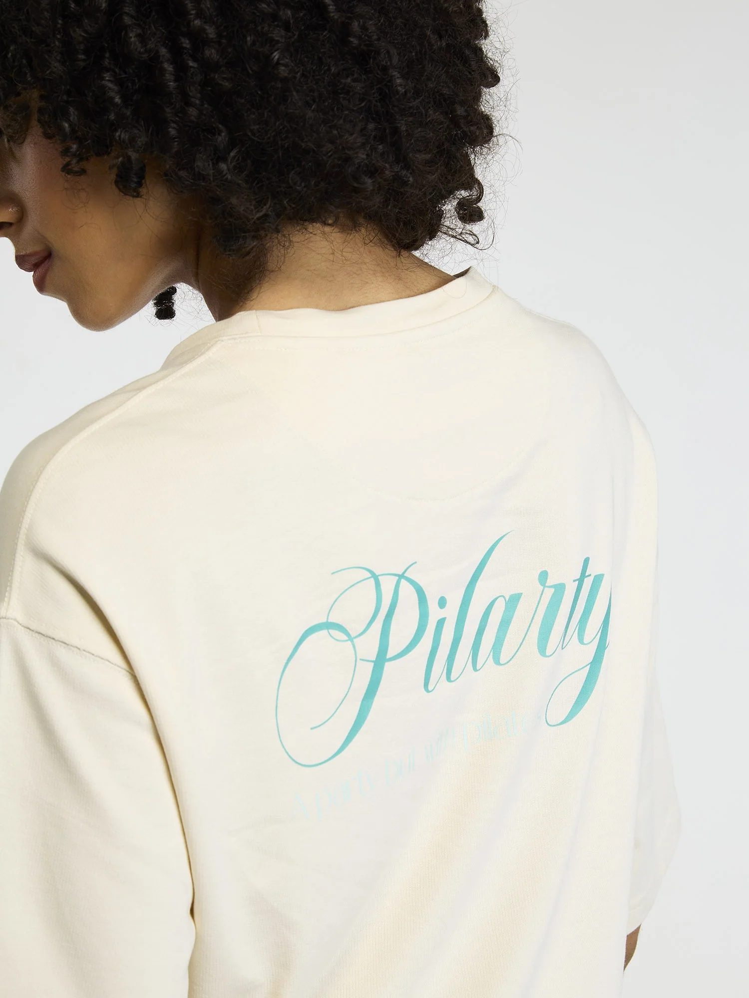 Cream Pilates Core Boxy Tee - Image 7