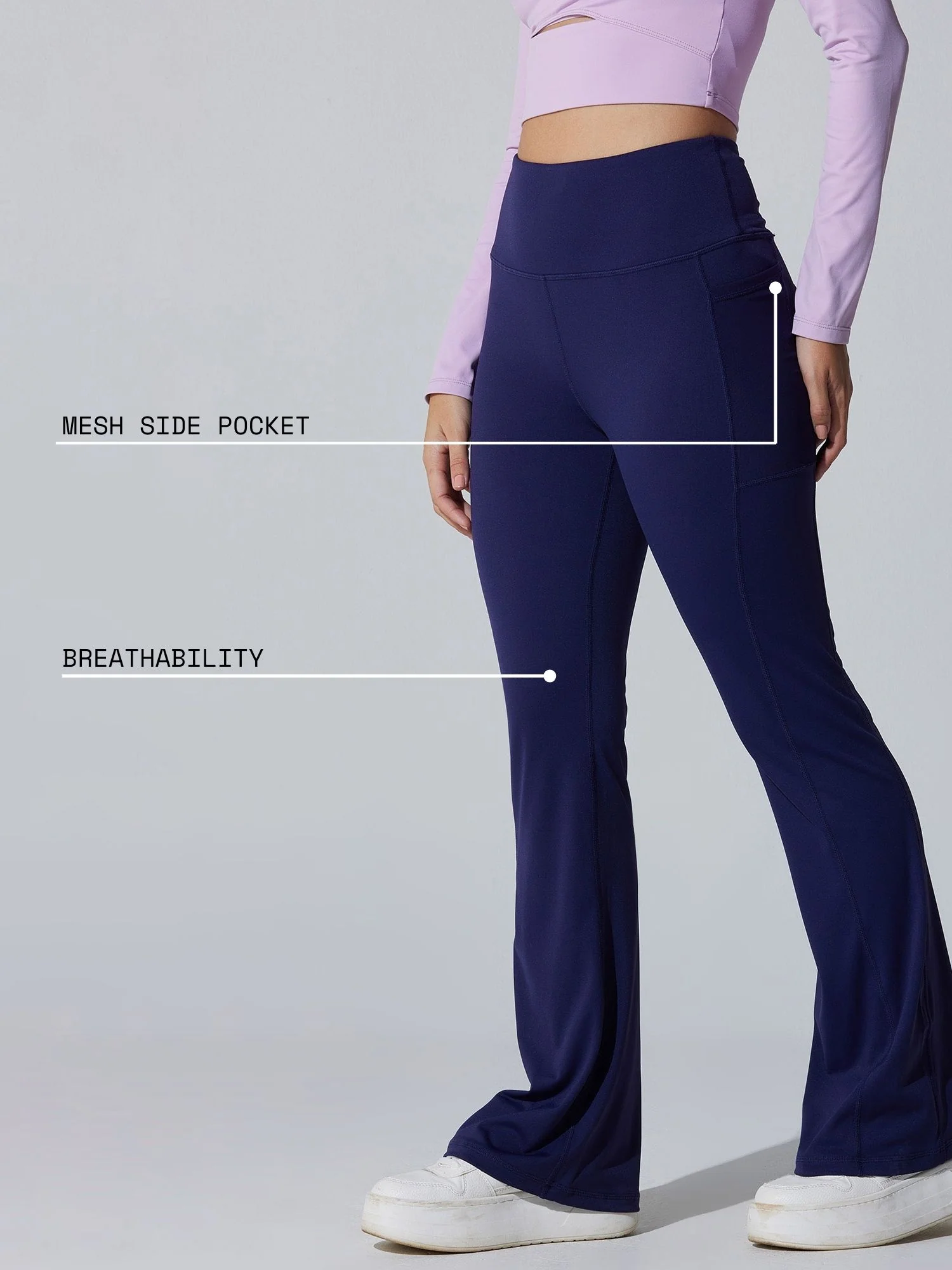 Deep Purple All-Day Flex Flare Pants - Image 4