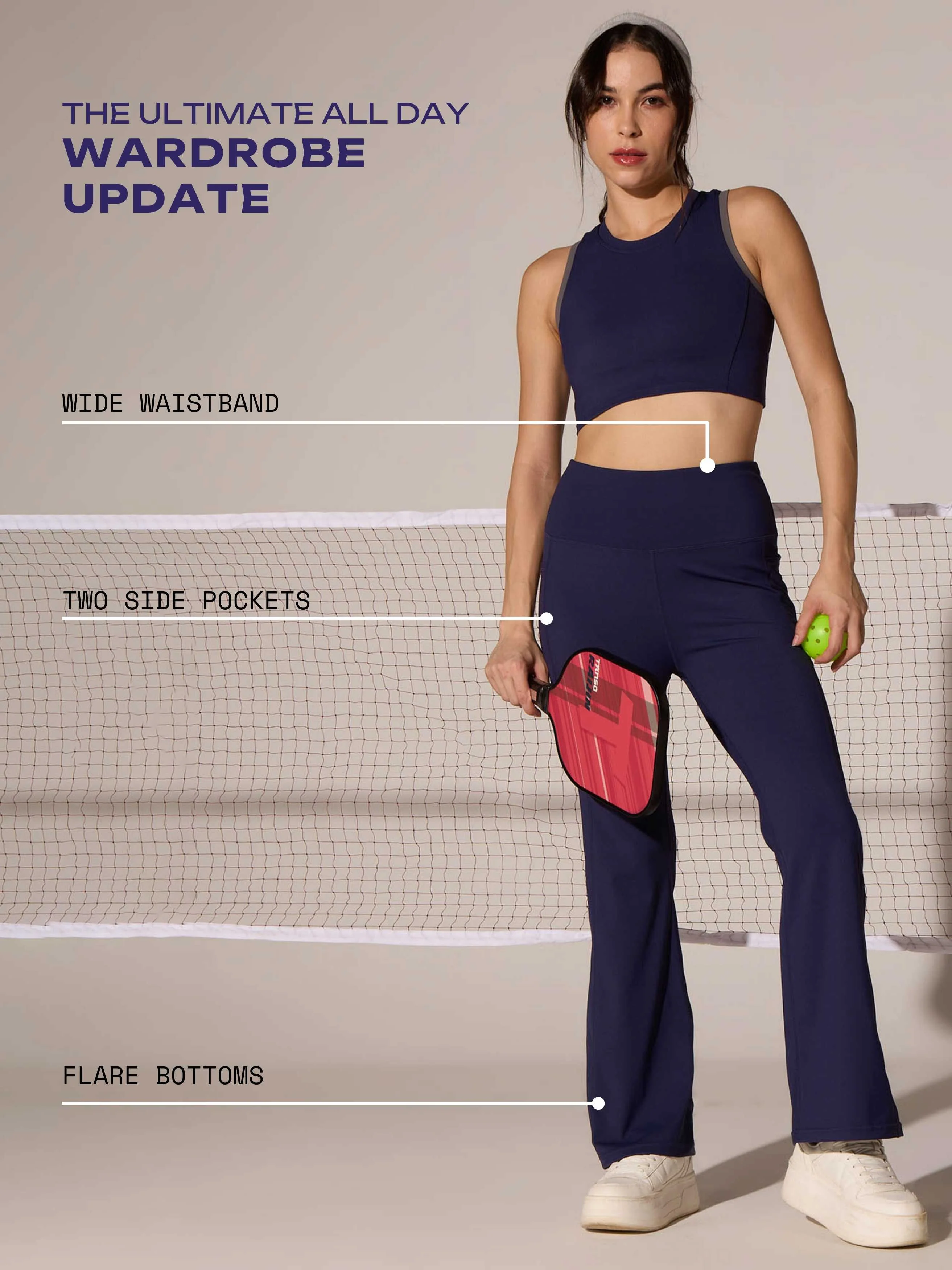 Deep Purple Grip-It Flare Pants - Image 6
