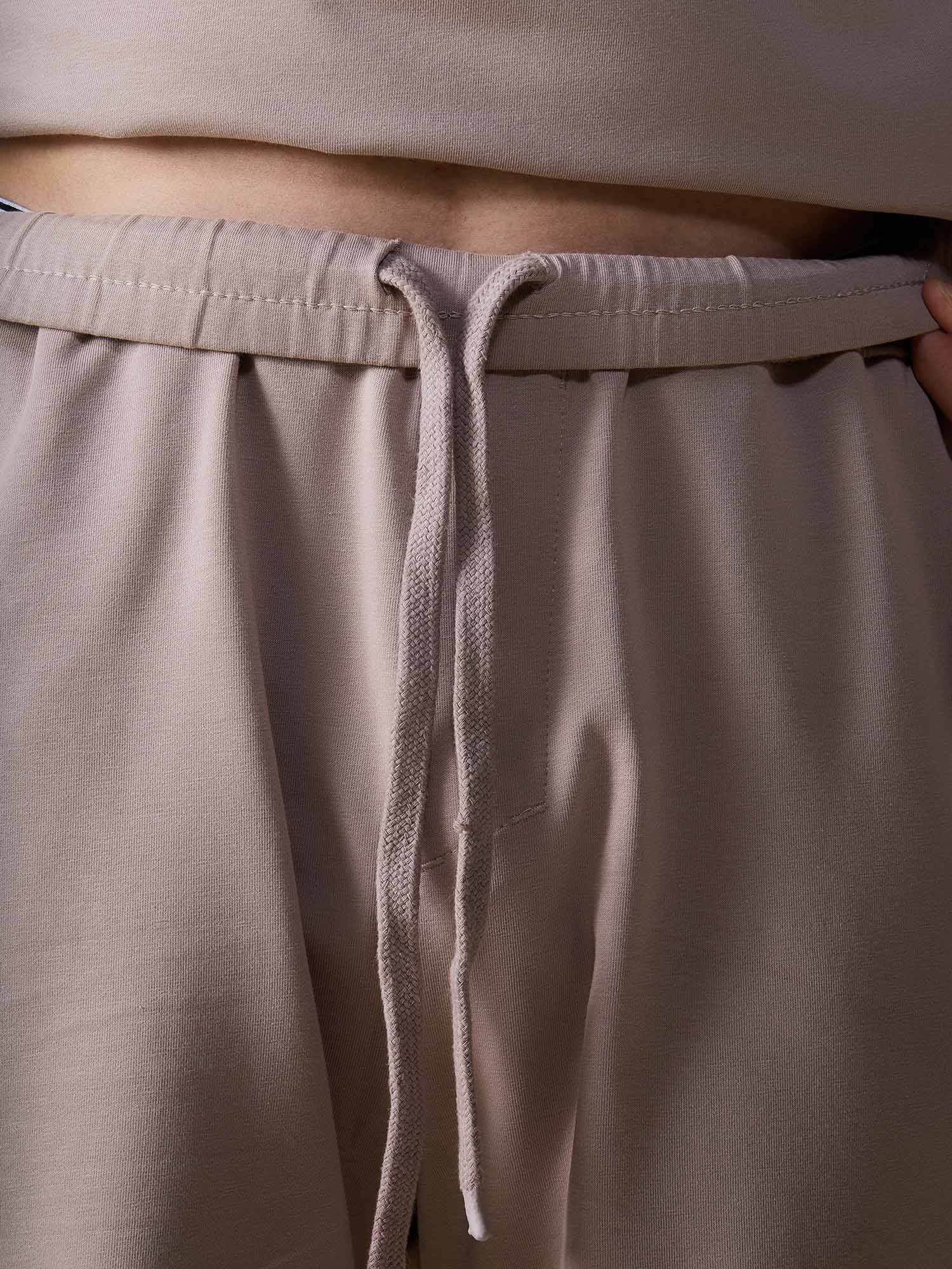 Dusty Pink Cotton Leisure Shorts - Image 5