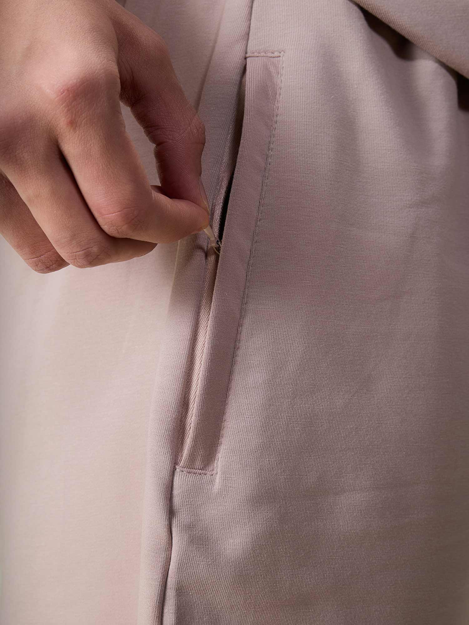 Dusty Pink Cotton Leisure Shorts - Image 6
