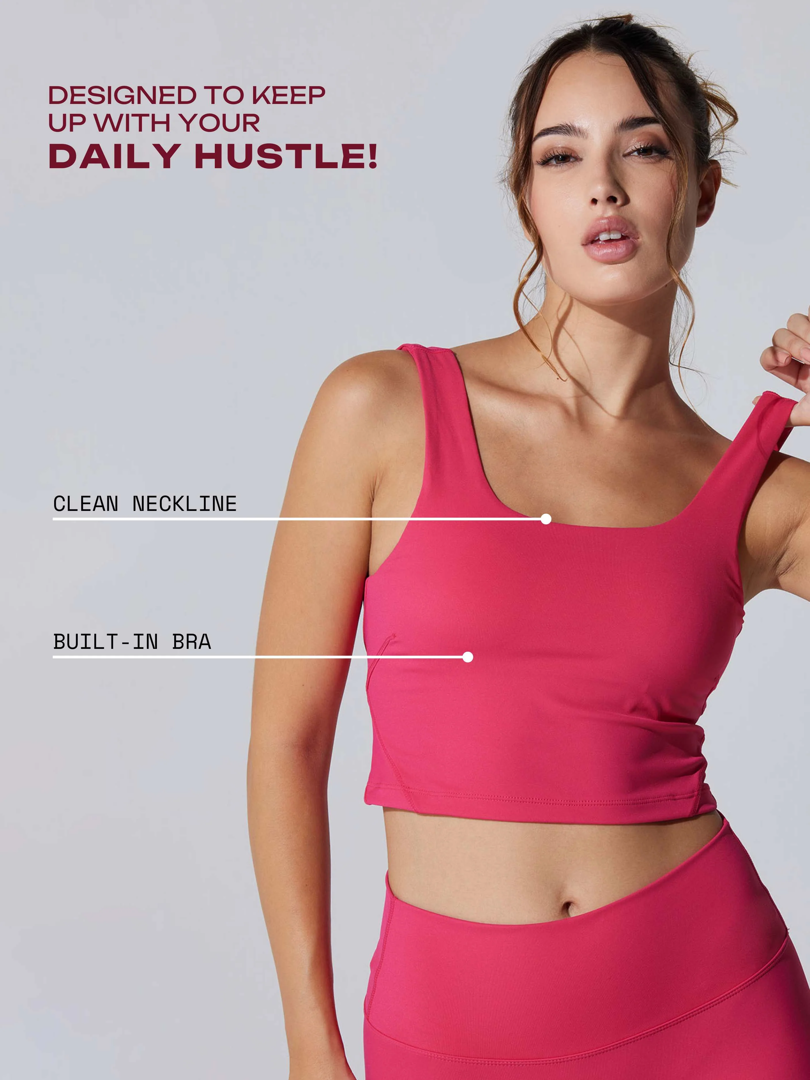 Fuchsia Elevate 24/7 Sports Bra - Image 3