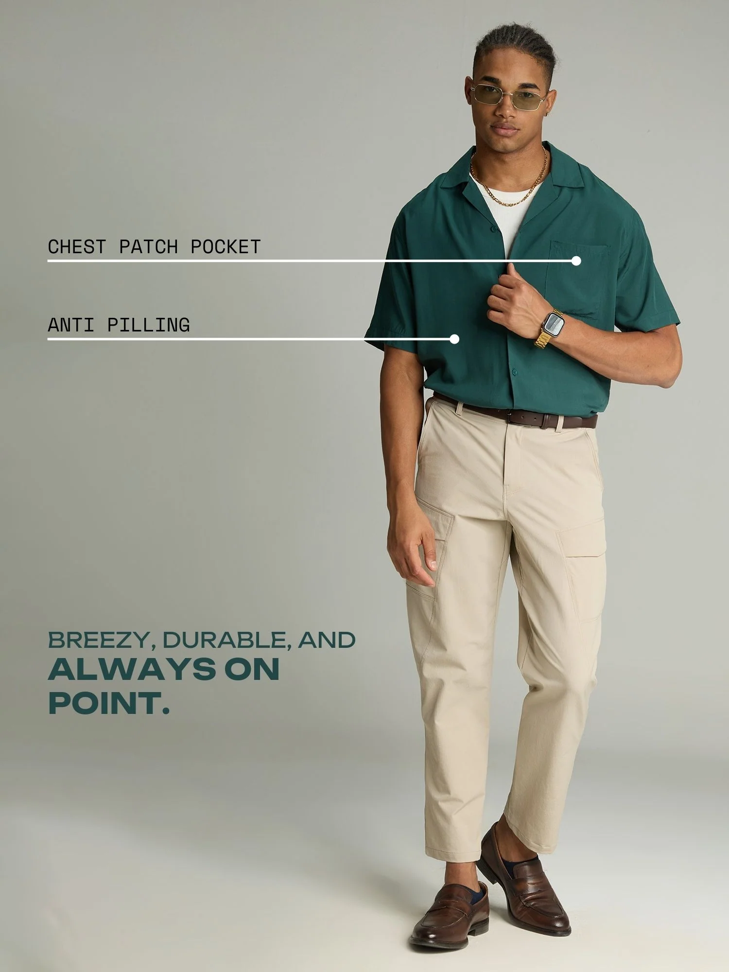 Green Airy Resort Shirt - Image 3