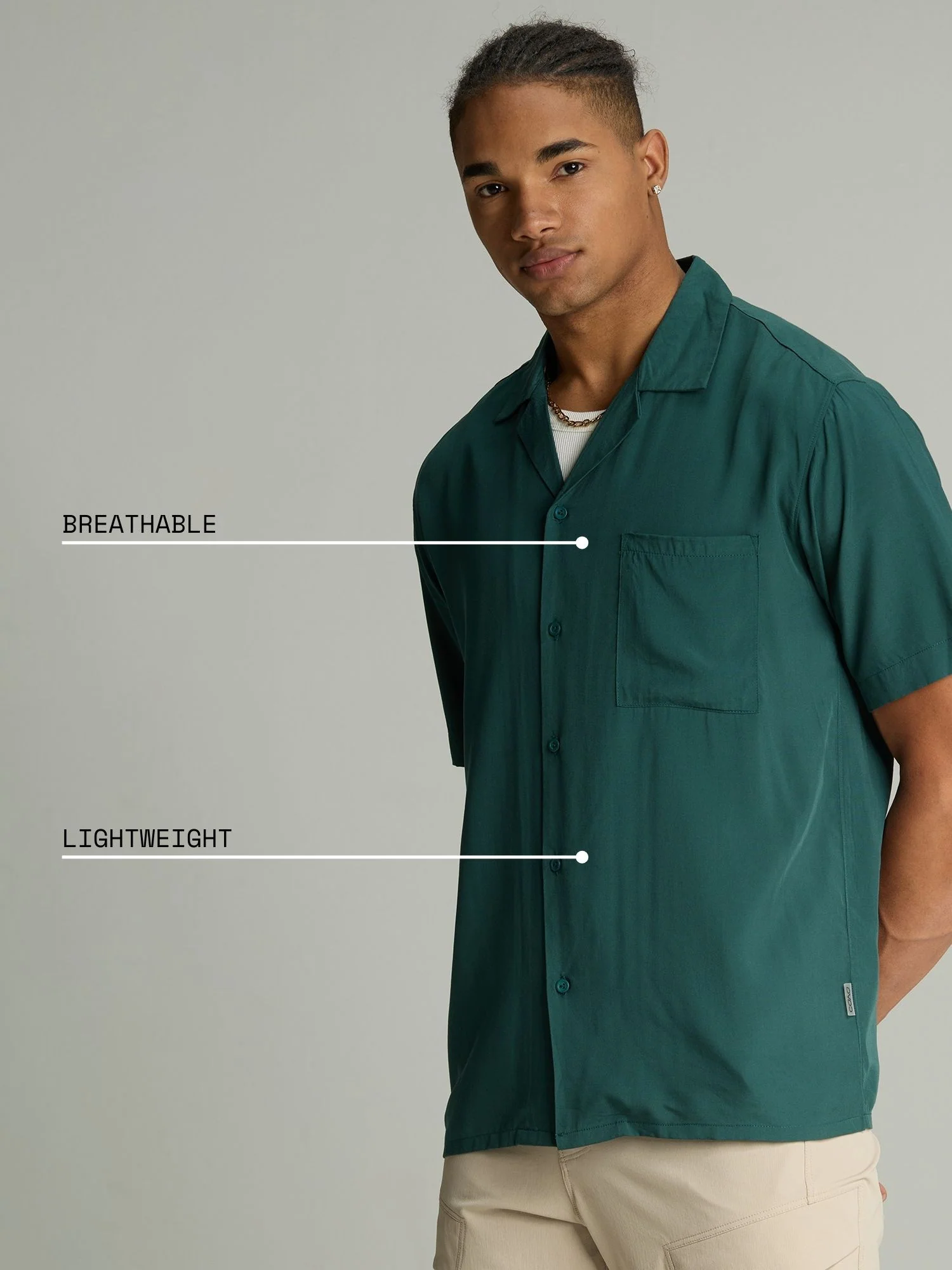 Green Airy Resort Shirt - Image 4