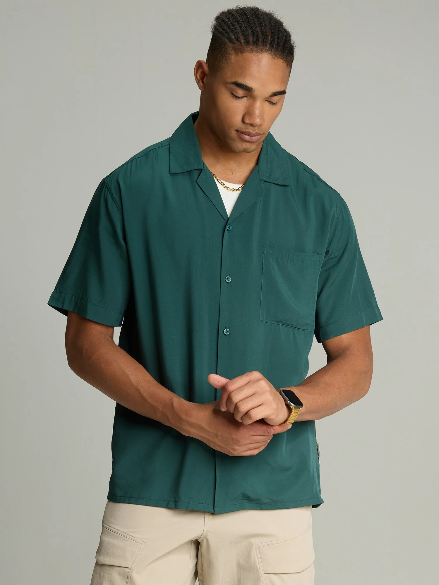 Green Airy Resort Shirt - Image 5