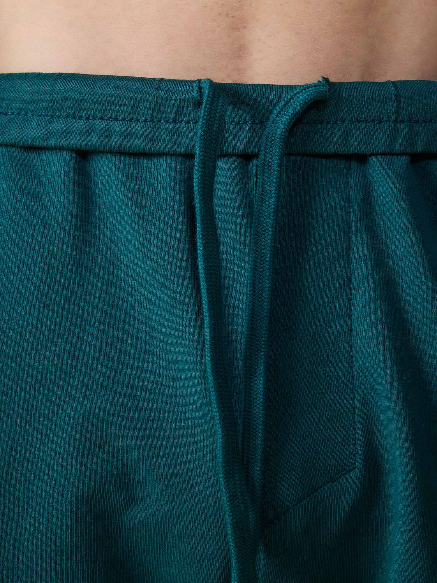 Green Cotton Leisure Shorts - Image 6