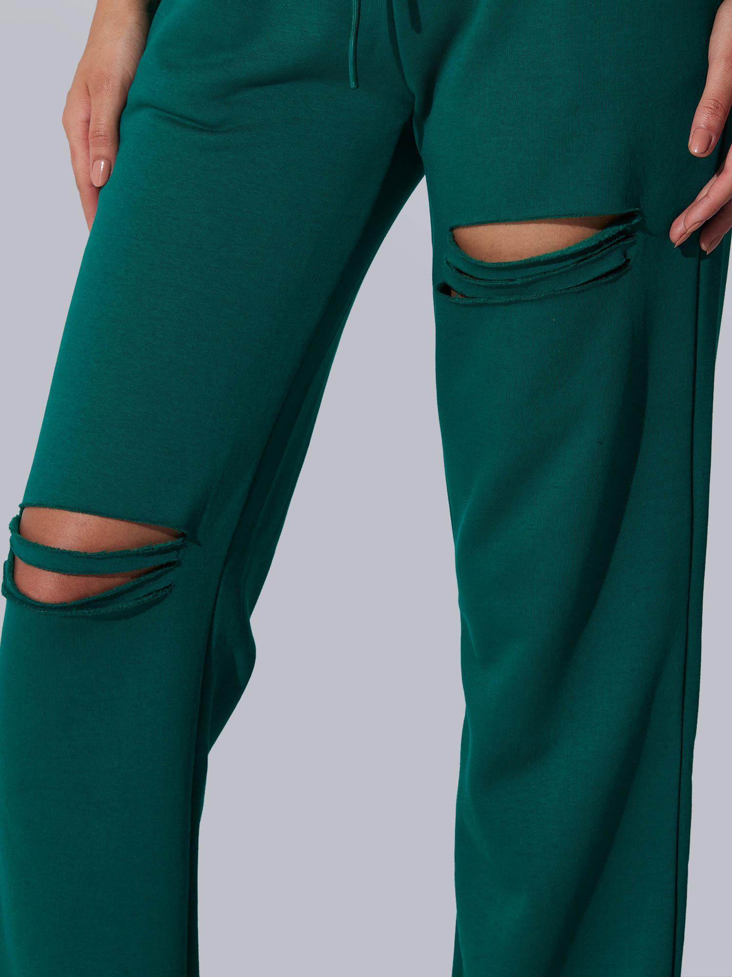 Green Dual Slit Adapt Joggers - Image 7
