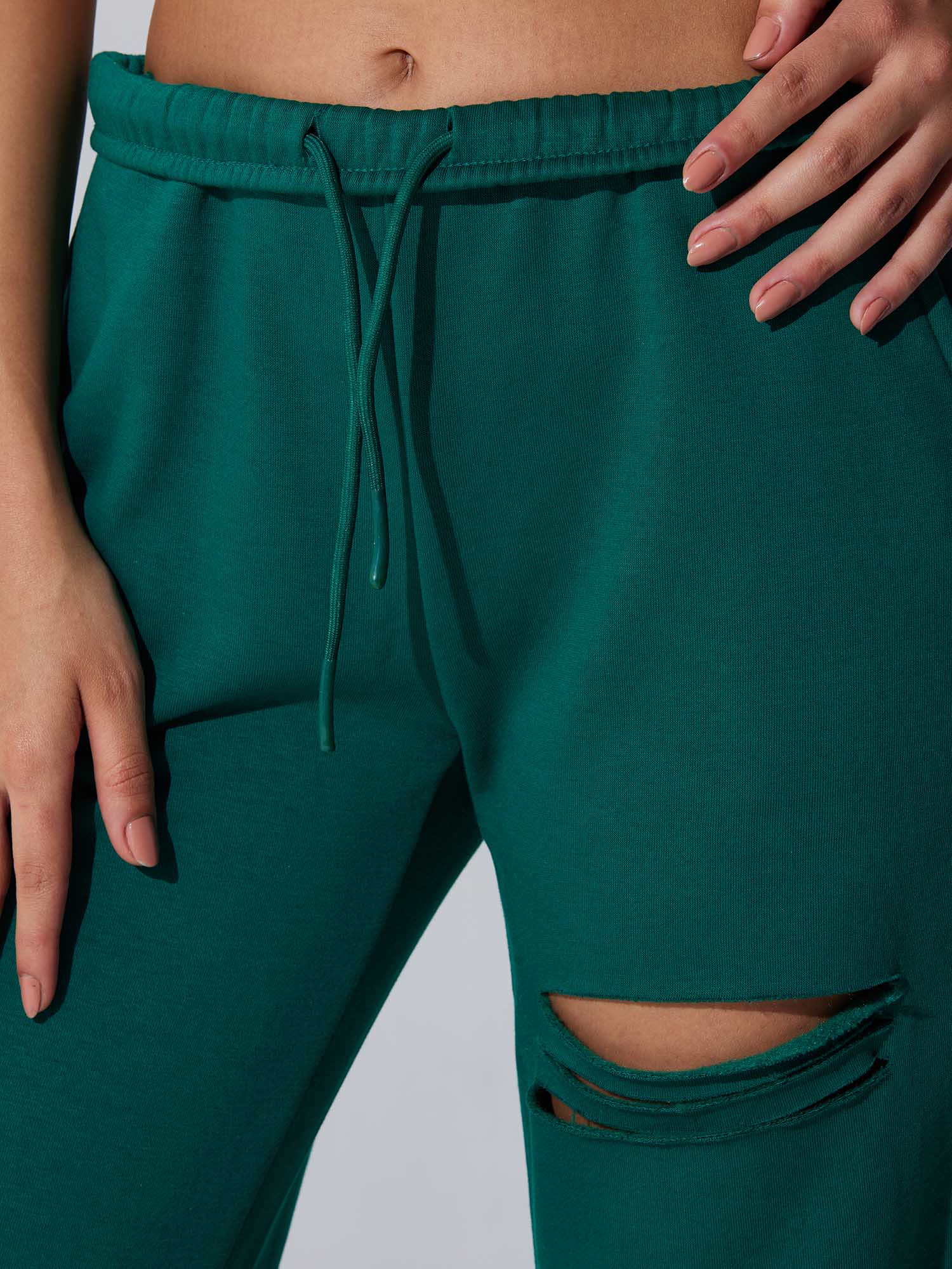 Green Dual Slit Adapt Joggers - Image 8