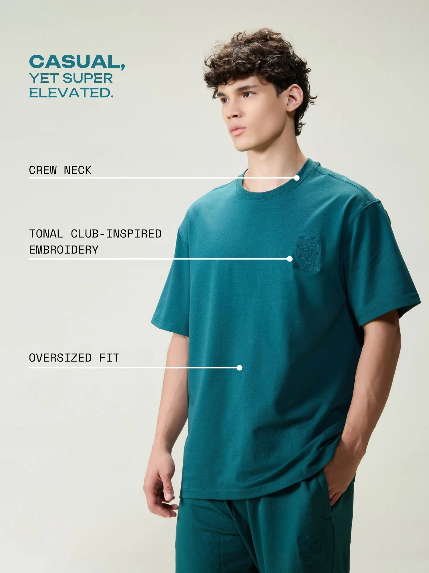 Green Everywear Leisure Tee - Image 3